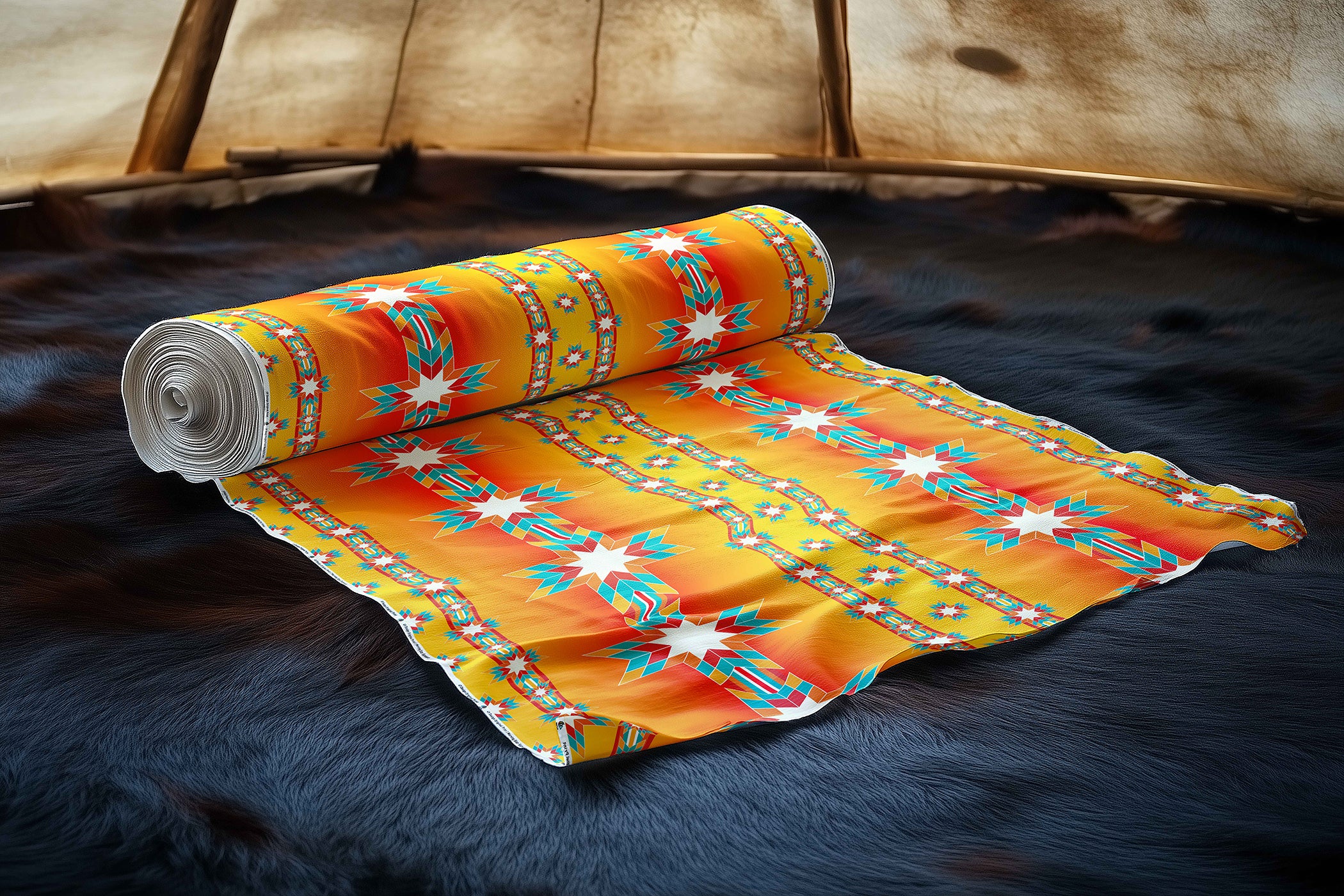 Morning Star Sunset 42 Inch Cotton Poplin Pre Order