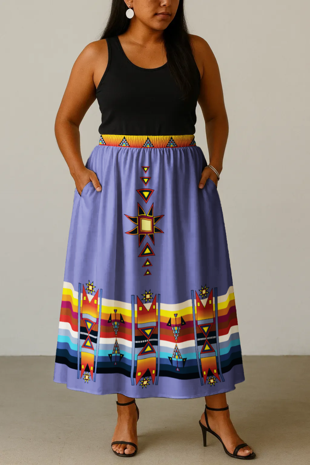 Morning Star Geometric Skirt