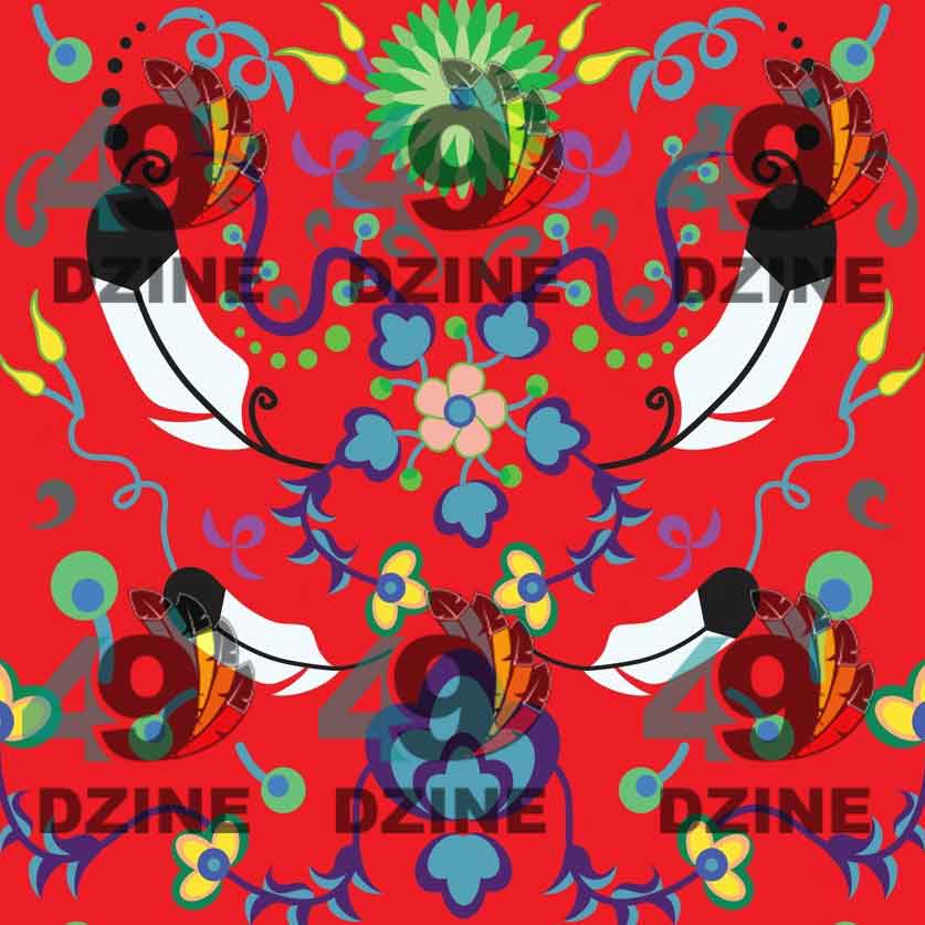 New Growth Vermillion 42 Inch Cotton Poplin Pre Order
