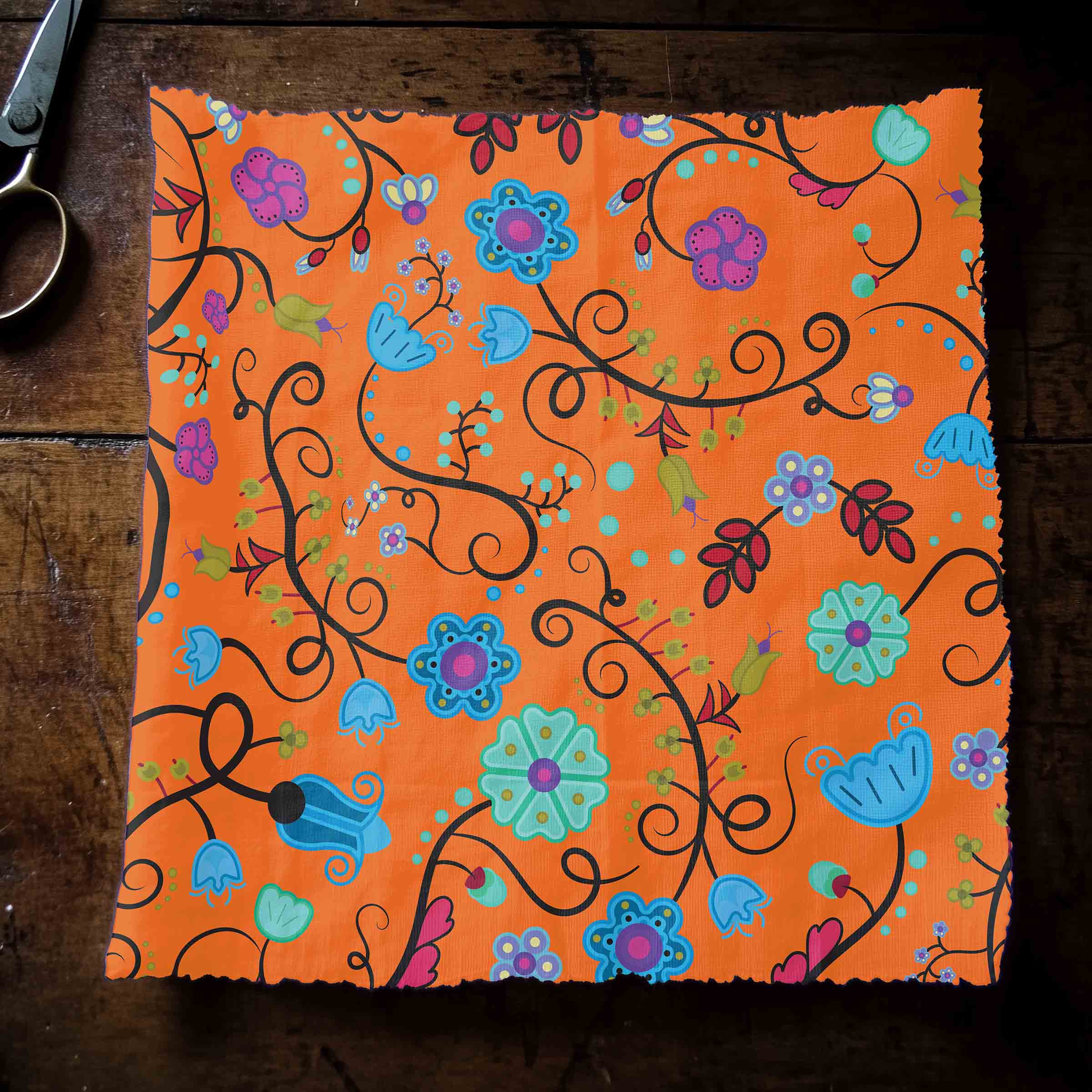 Nipin Blossom Carrot 42 Inch Cotton Poplin Pre Order