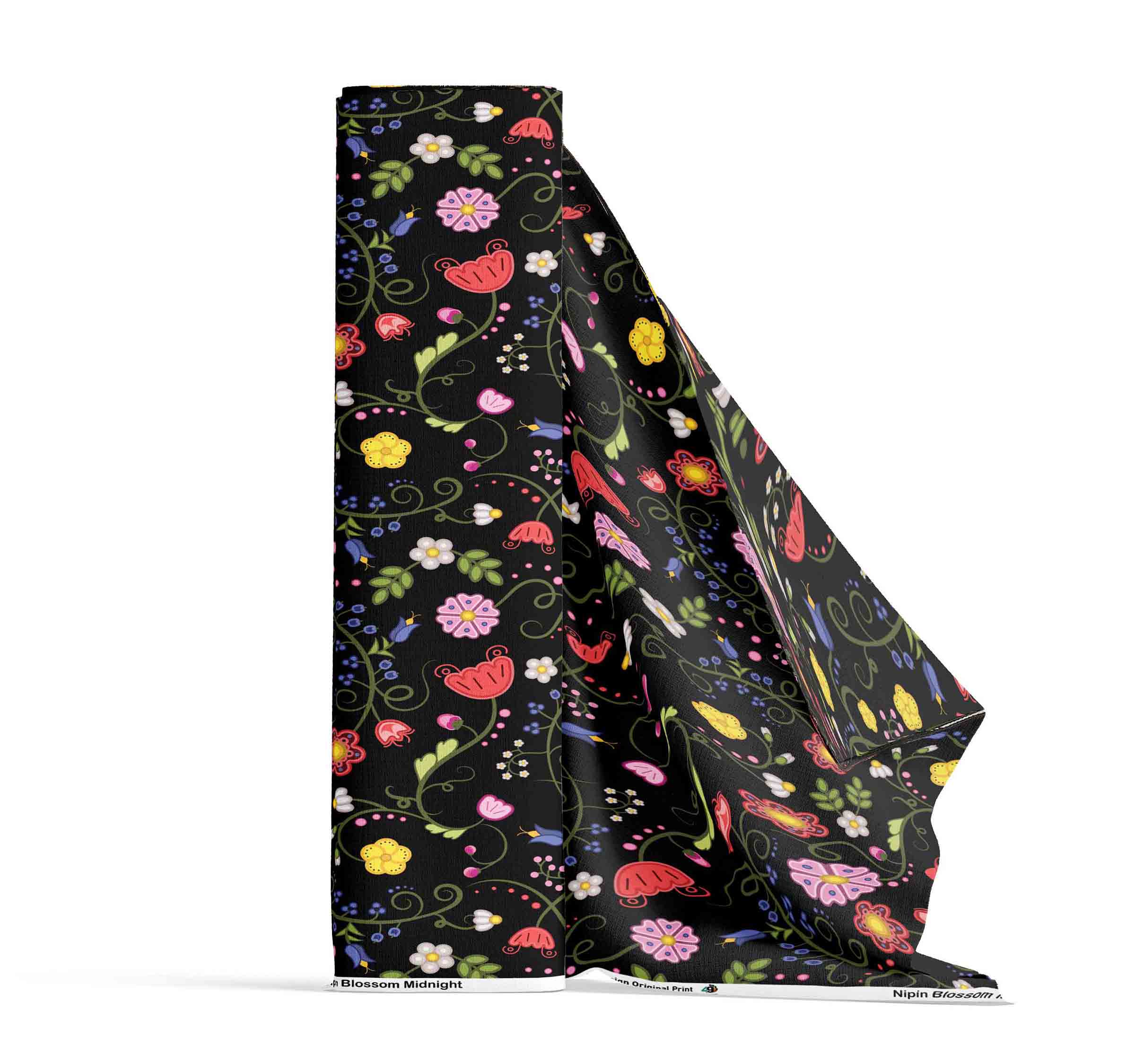 Nipin Blossom Midnight 42 inch Cotton Poplin Pre Order