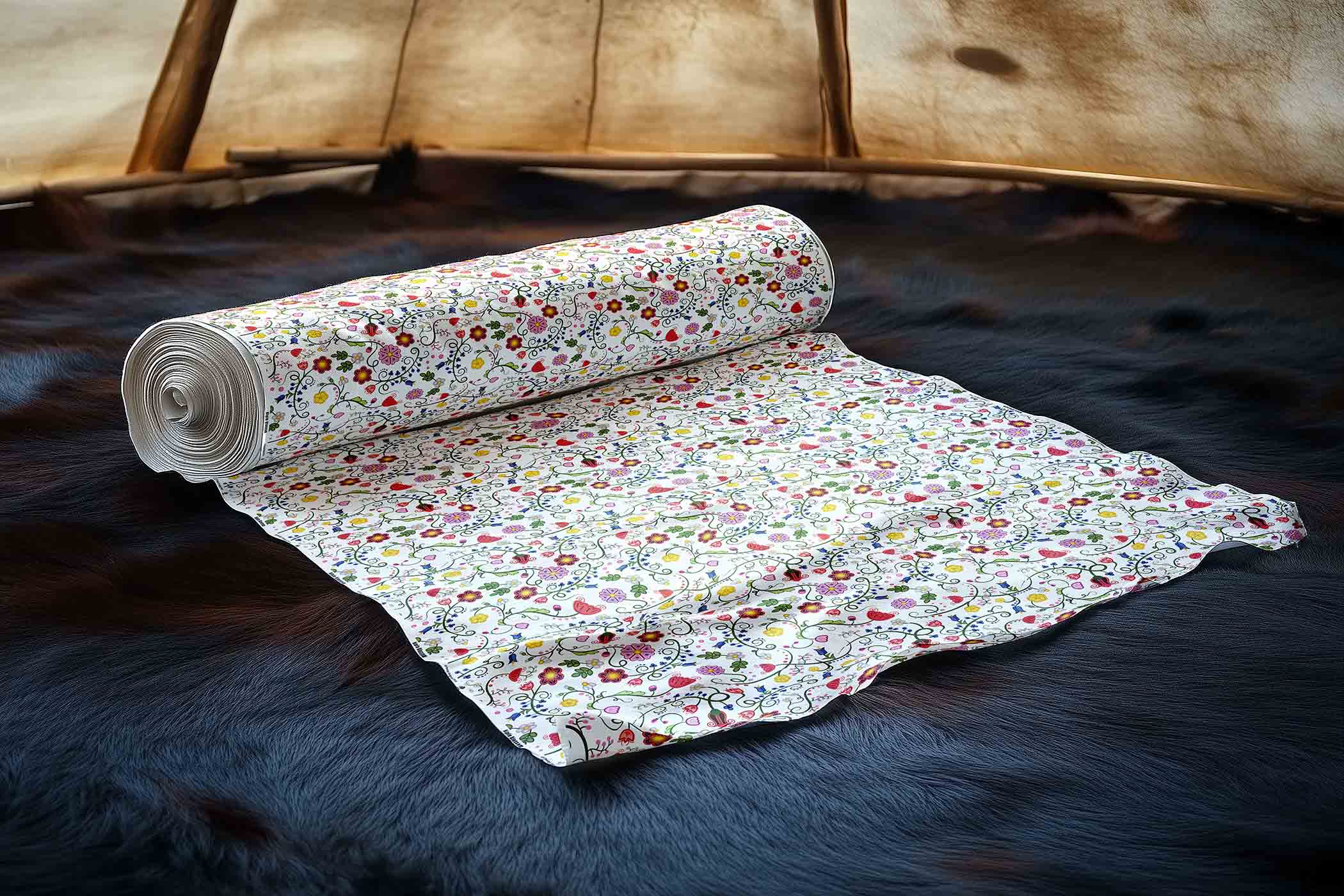 Nipin Blossom White 42 Inch Cotton Poplin Pre Order