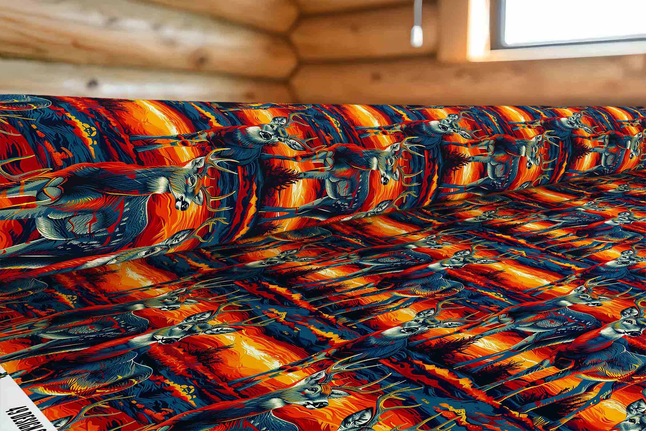 Nosey Bucks 42 Inch Cotton Poplin Pre Order