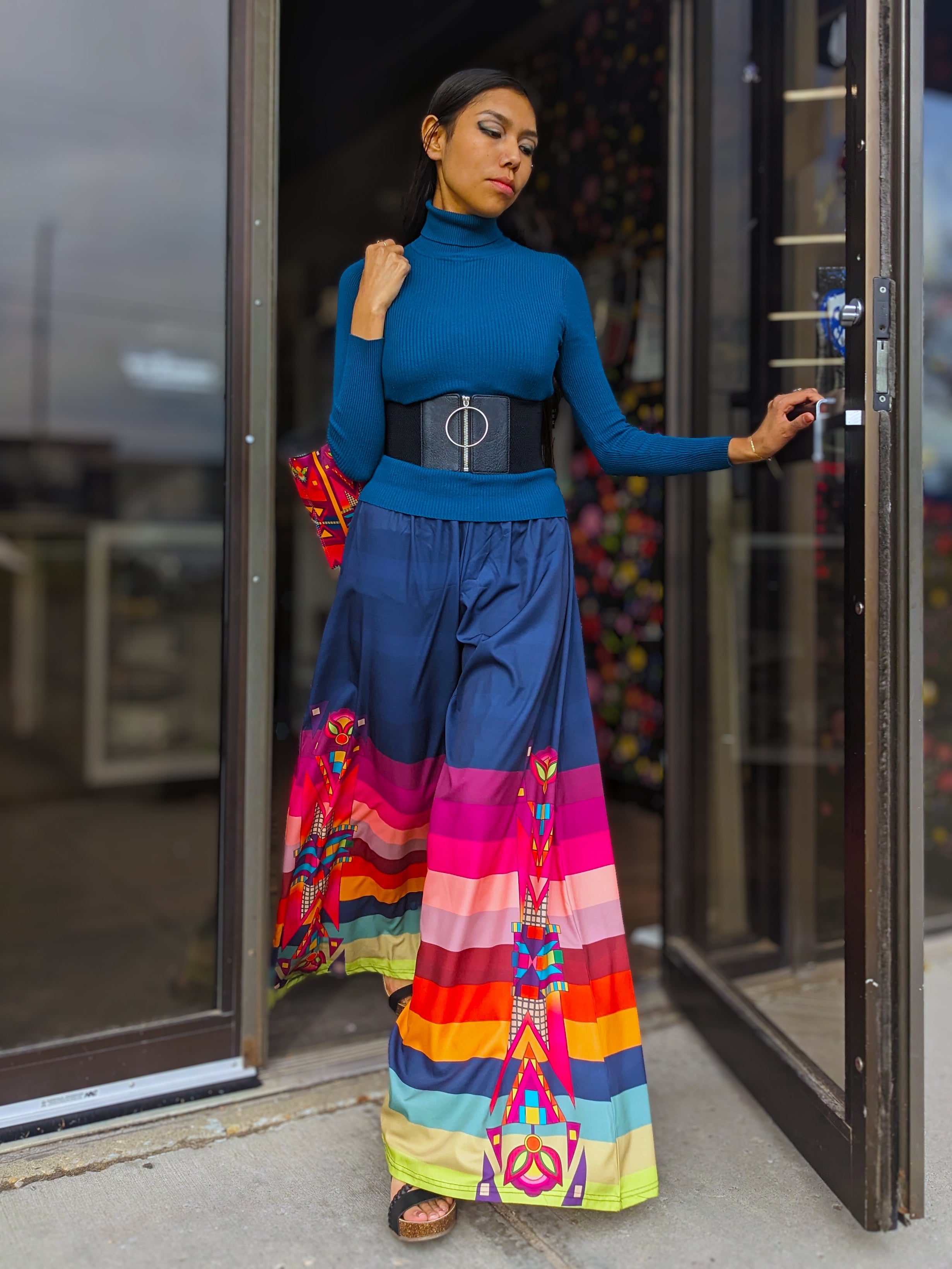 Ochre Glow Ribbon Pants