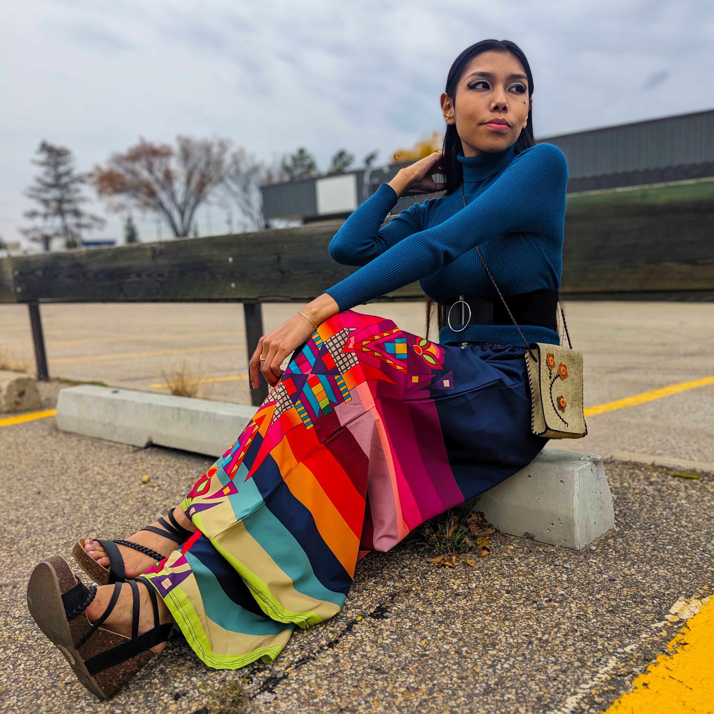 Ochre Glow Ribbon Pants