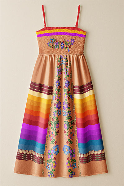 Petal Harmony Teracotta 2 Smock Top Dress