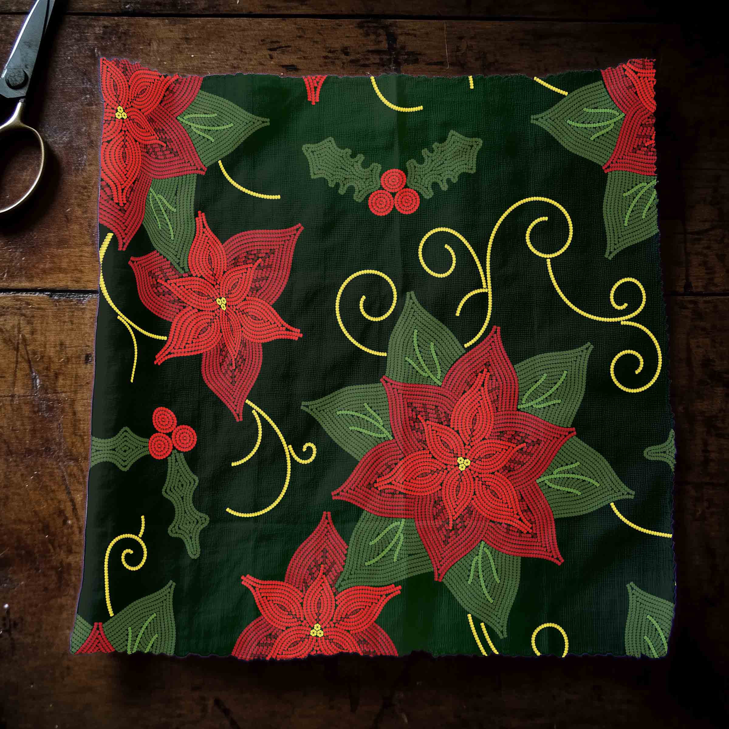 Poinnsettia Parade 42 Inch Cotton Poplin Pre Order