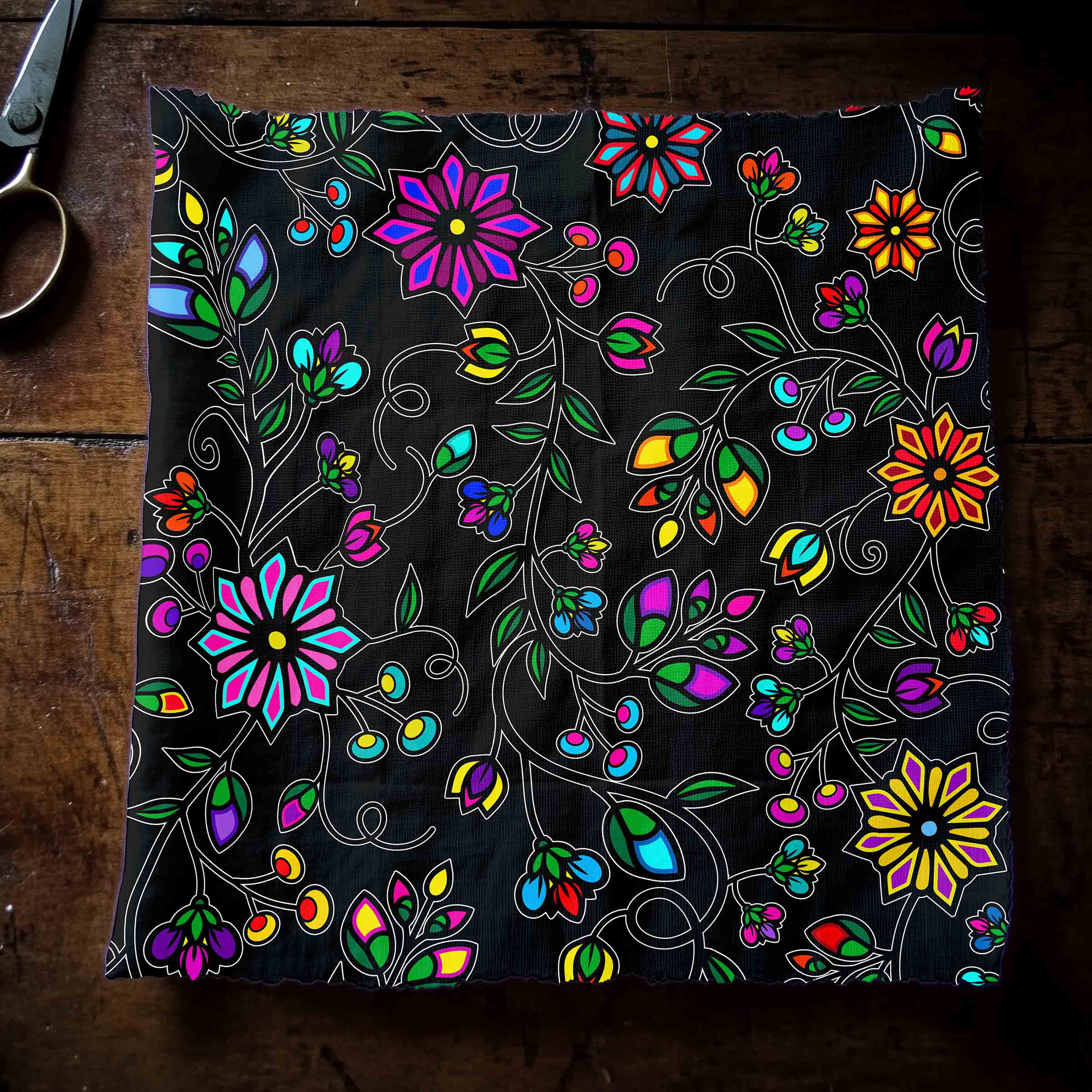 Prairie Paintbrush Black 42 Inch Cotton Poplin Pre Order