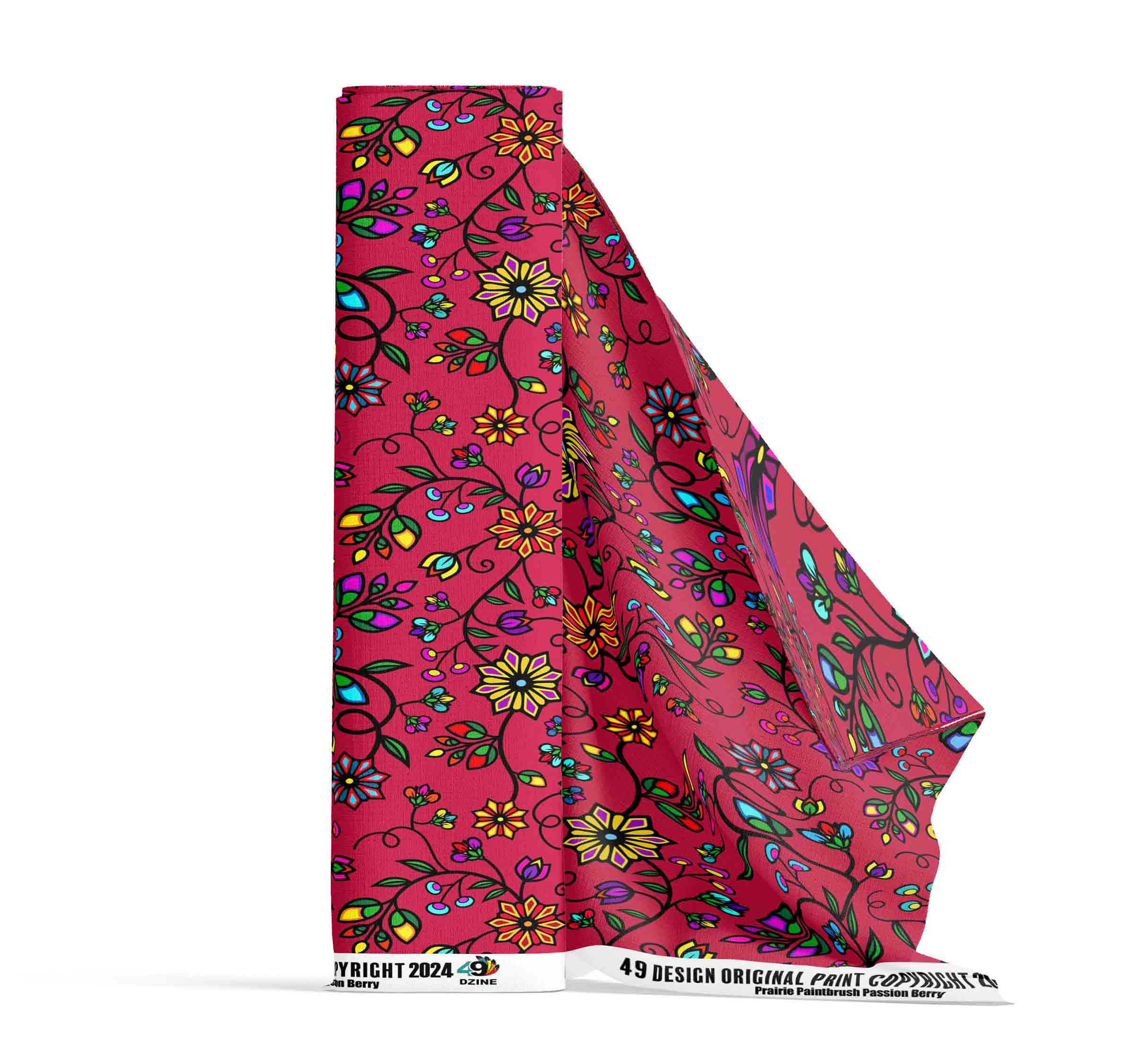 Prairie Paintbrush Passion Berry 42 Inch Cotton Poplin Pre Order