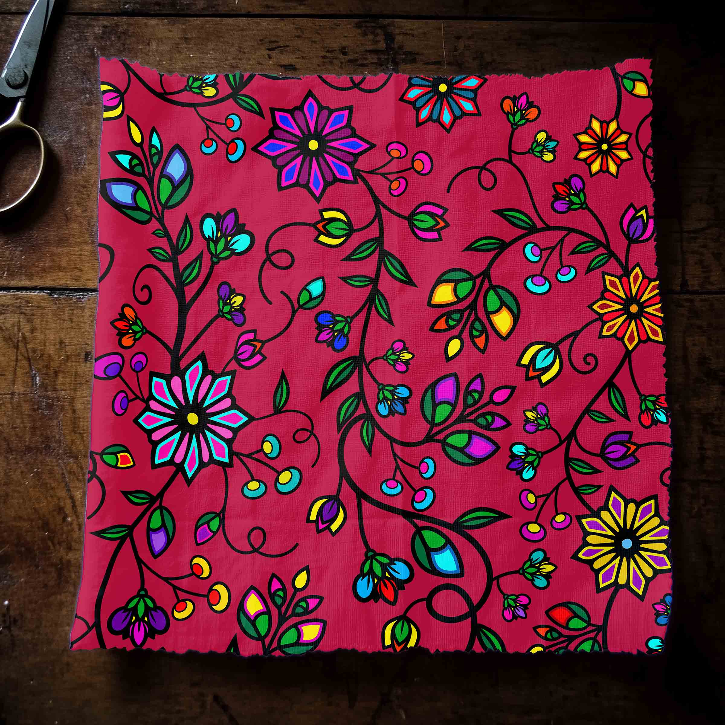 Prairie Paintbrush Passion Berry 42 Inch Cotton Poplin Pre Order