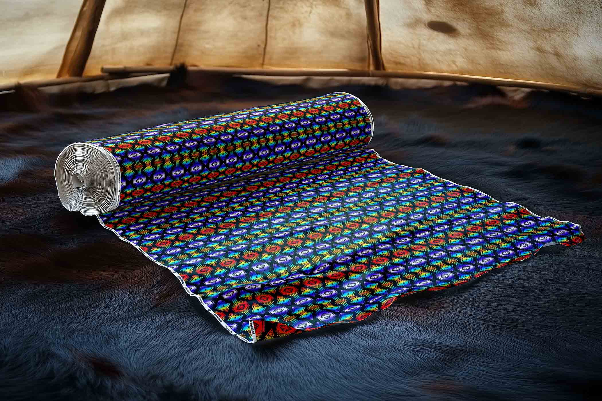 Rainbow Gathering 42 Inch Cotton Poplin Pre Order