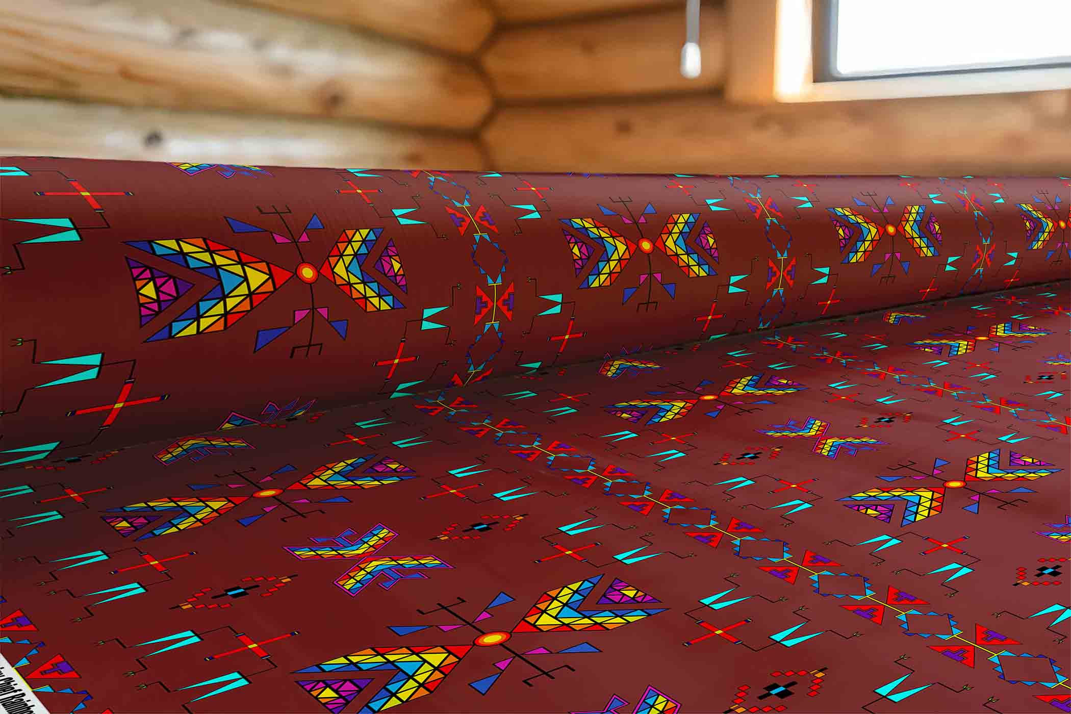 Rainy Chief Rainbow Earth Clay 42 Inch Cotton Poplin Pre Order