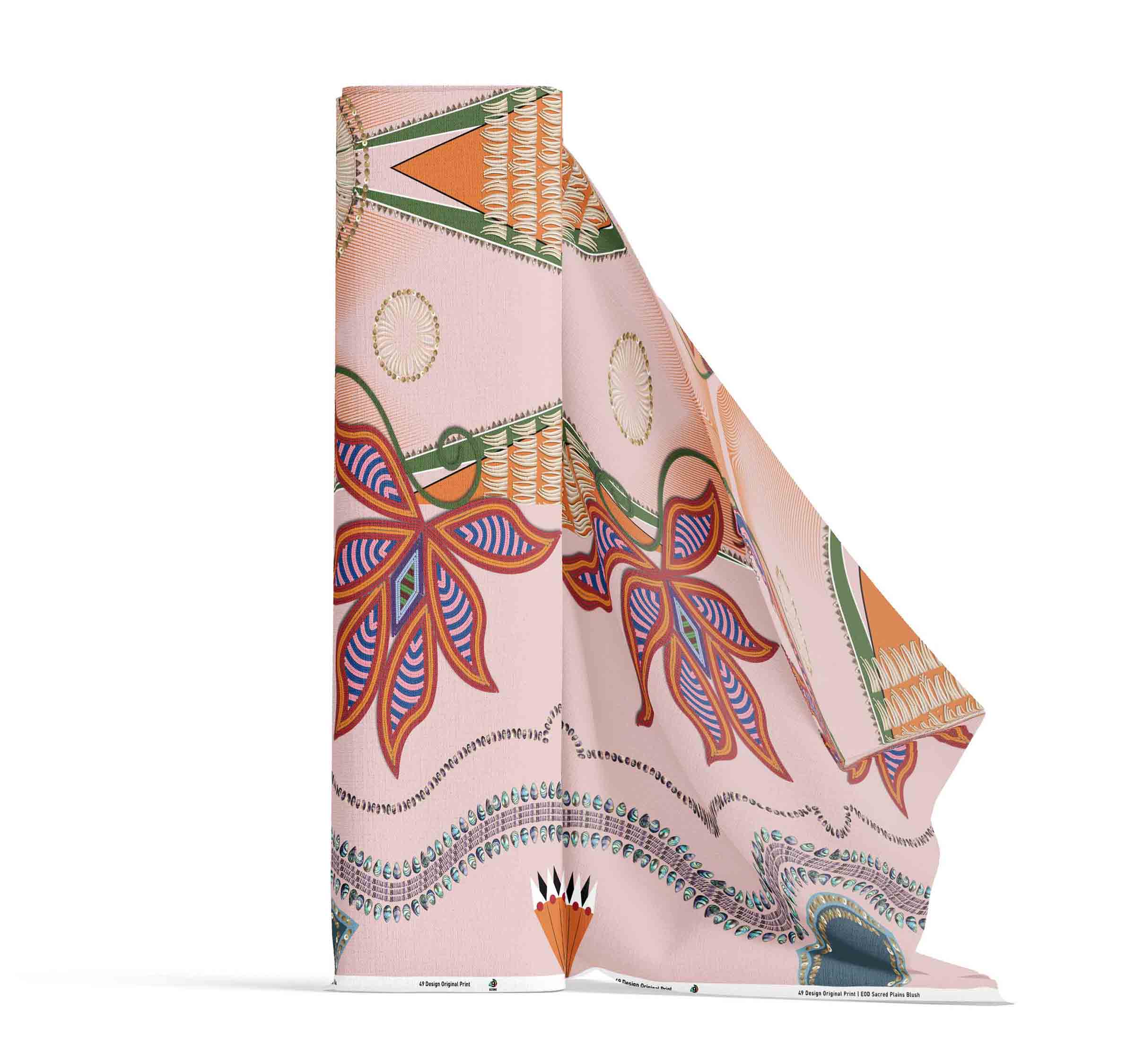 Sacred Plains Blush 42 Inch Cotton Poplin Pre Order