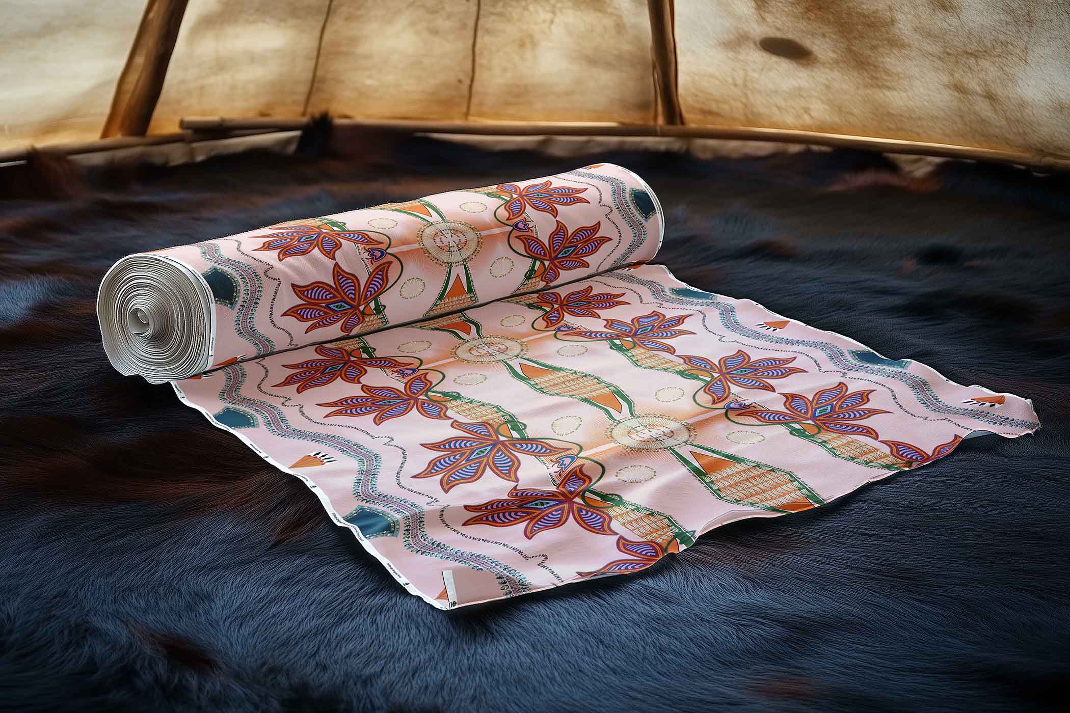 Sacred Plains Blush 42 Inch Cotton Poplin Pre Order