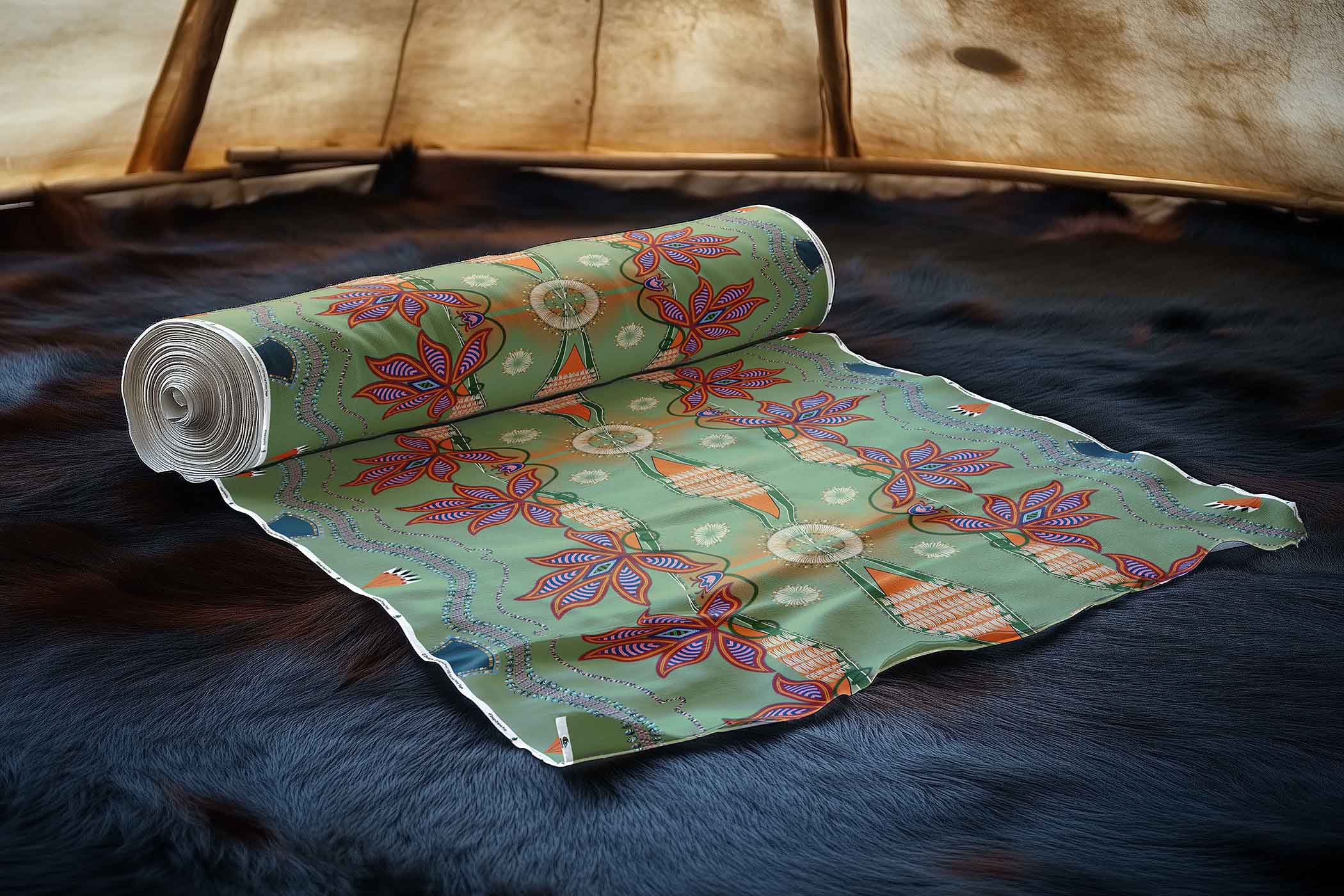 Sacred Plains Sage 42 Inch Cotton Poplin Pre Order