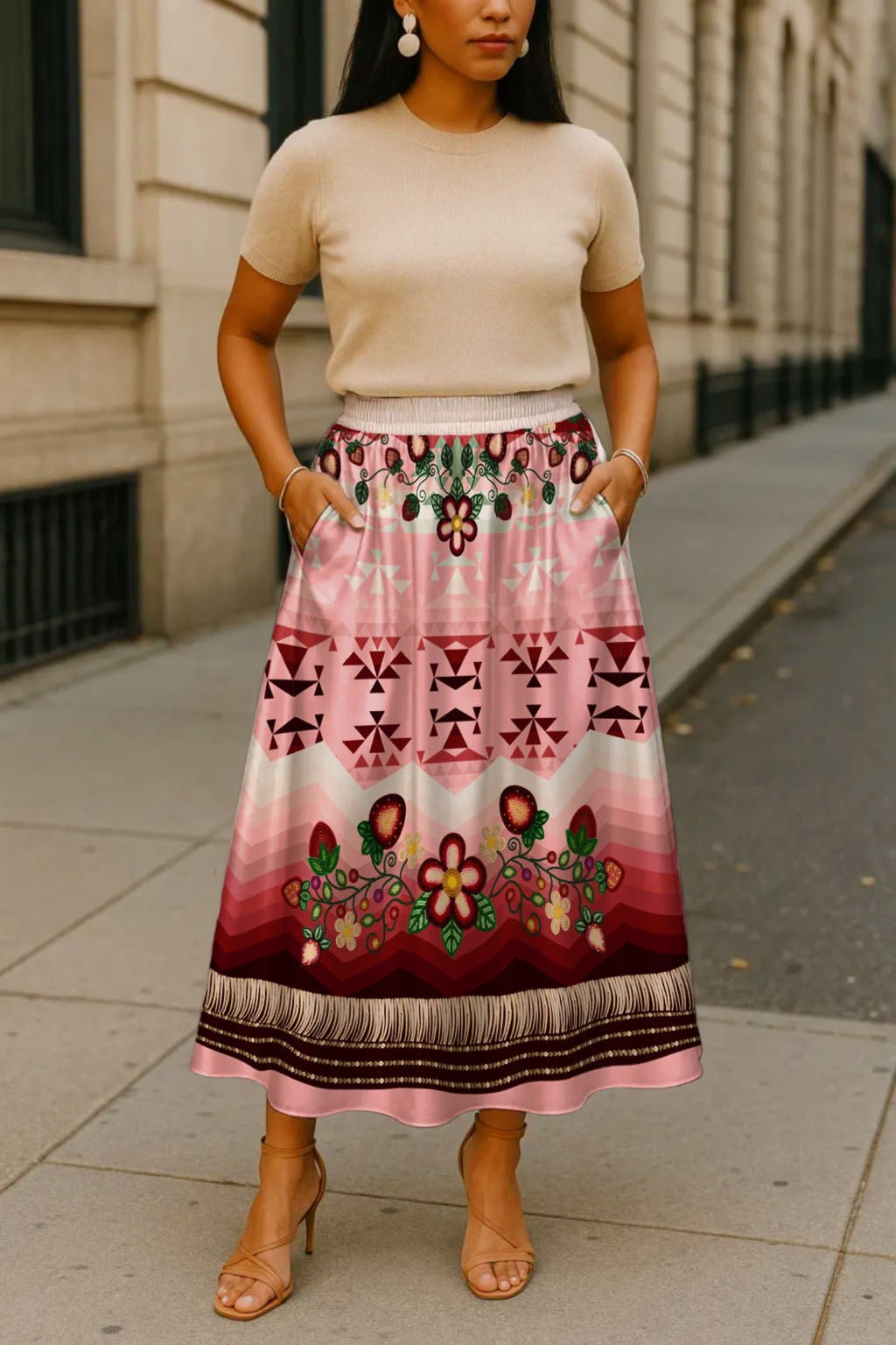 Sacred Strawberry Pink 1 Skirt