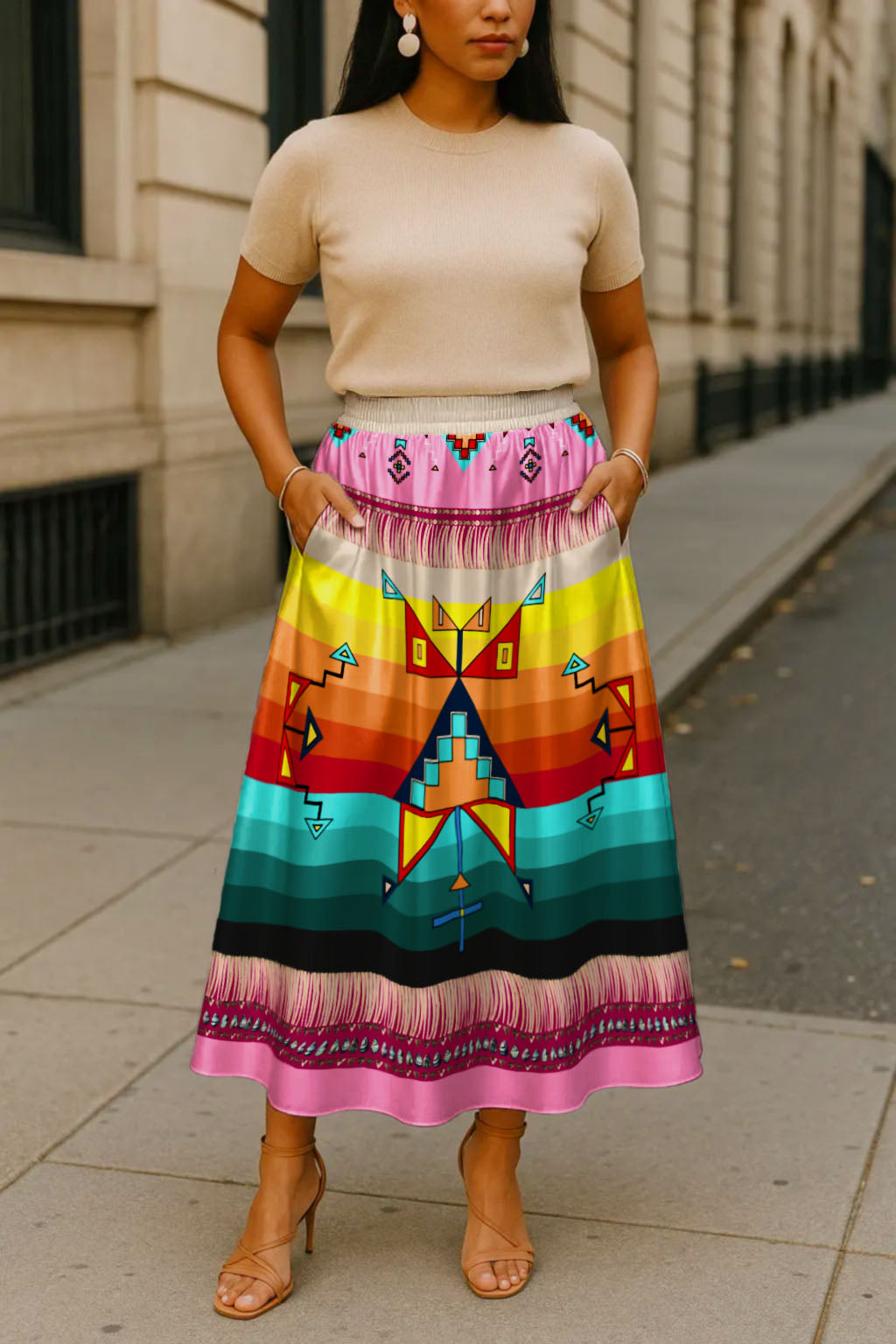 Sentinel of the Plains Pink 3 Skirt