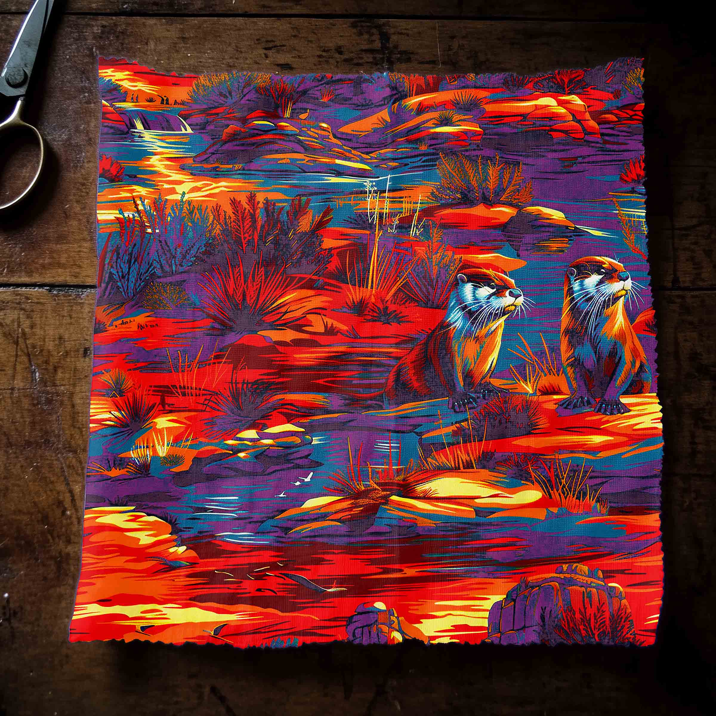 Silly Otters 42 Inch Cotton Poplin Pre Order