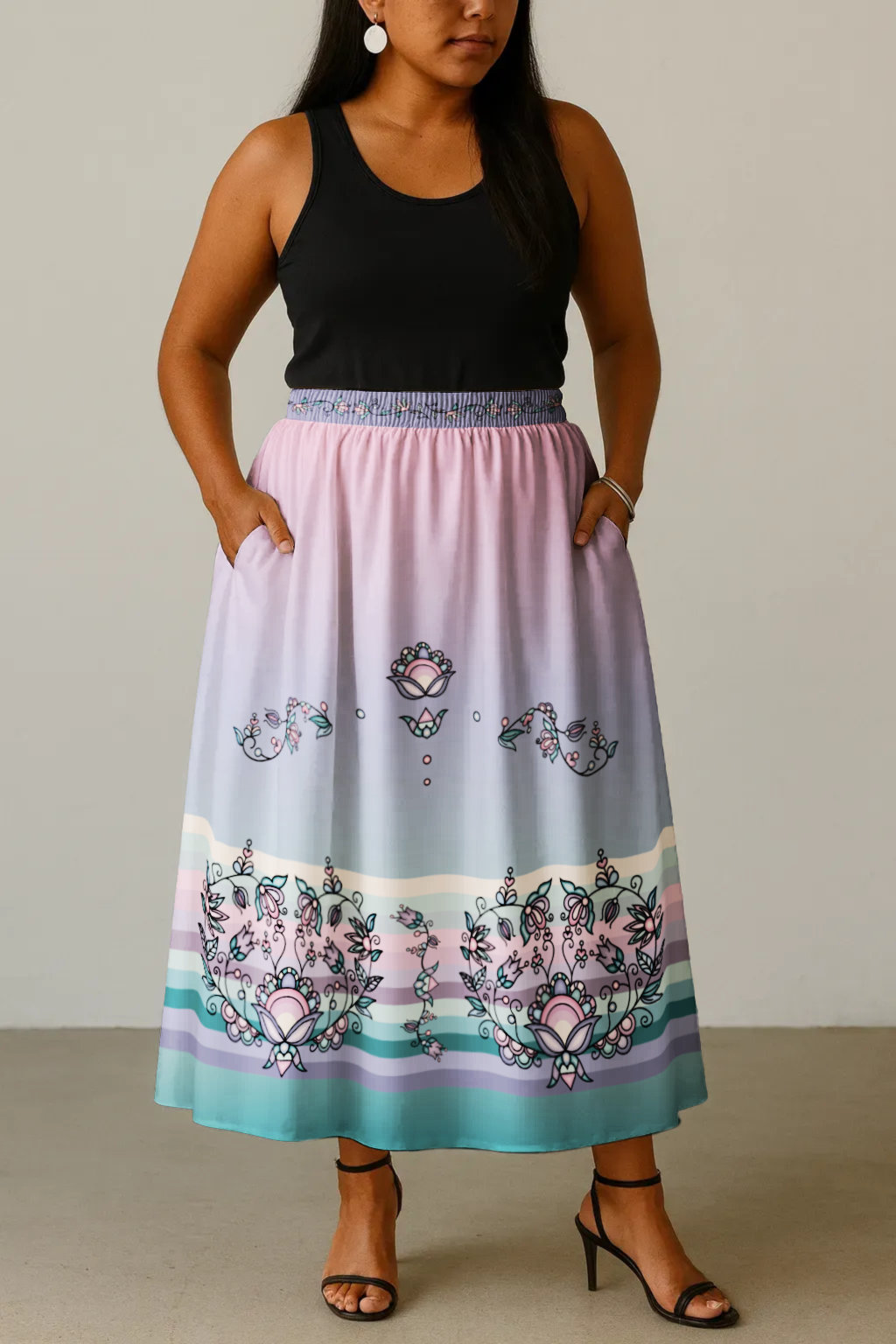Silver Frostflower Skirt