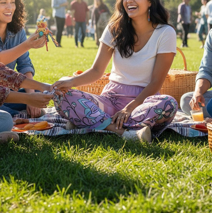 Snow Petal Spirit Ribbon Pant