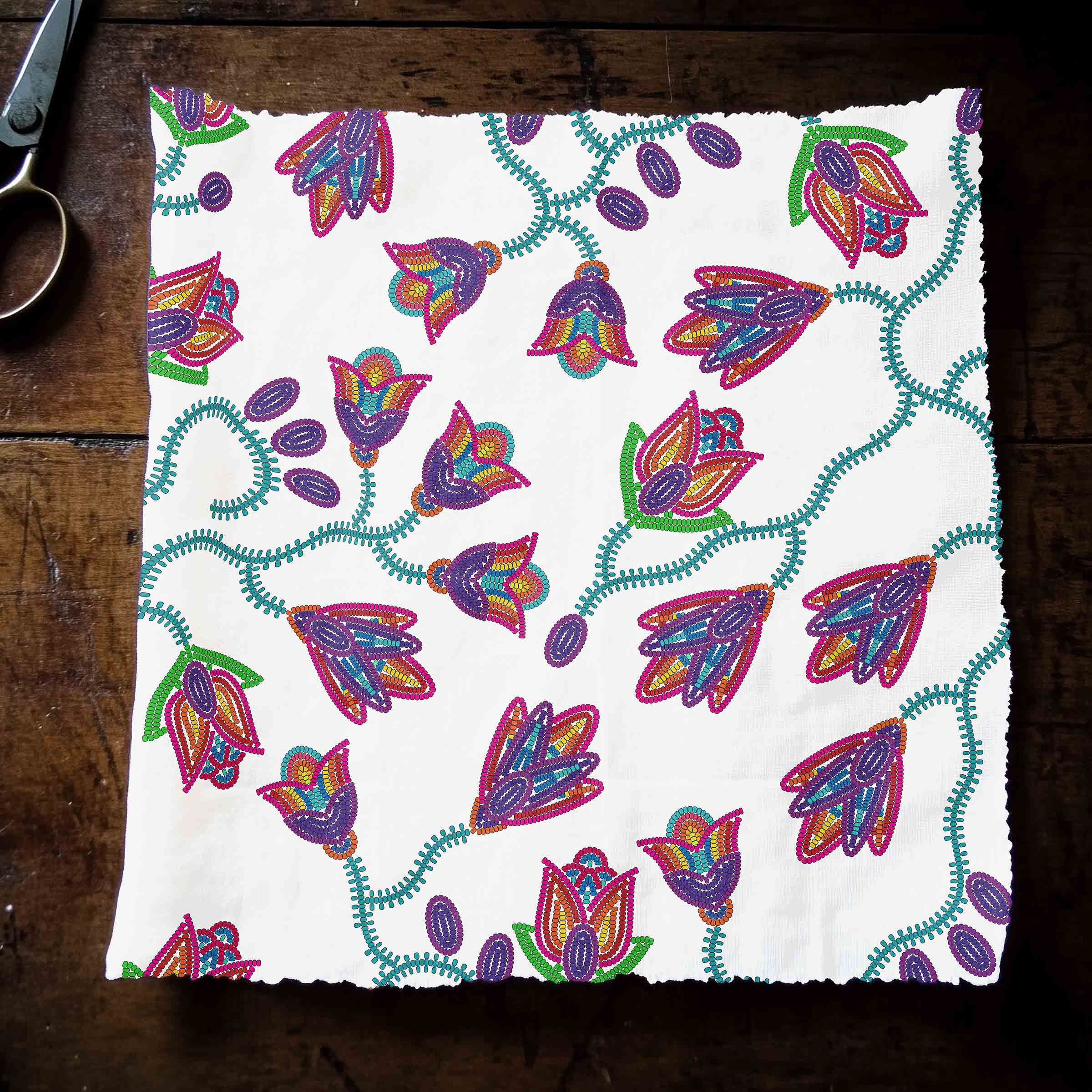 Spring Blossoms Satin Fabric By the Yard Pre Order