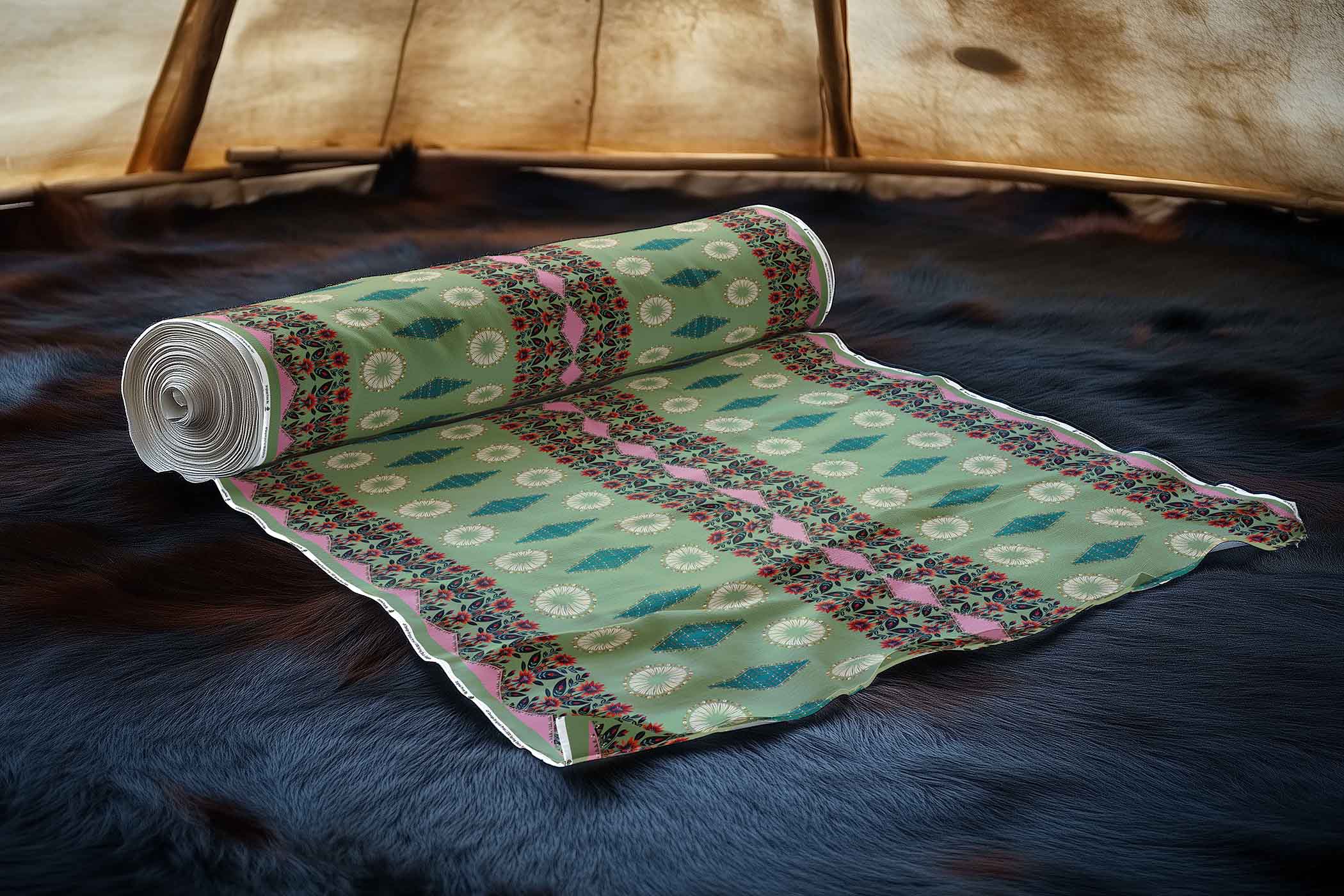 Spring Deco Sage 42 Inch Cotton Poplin Pre Order