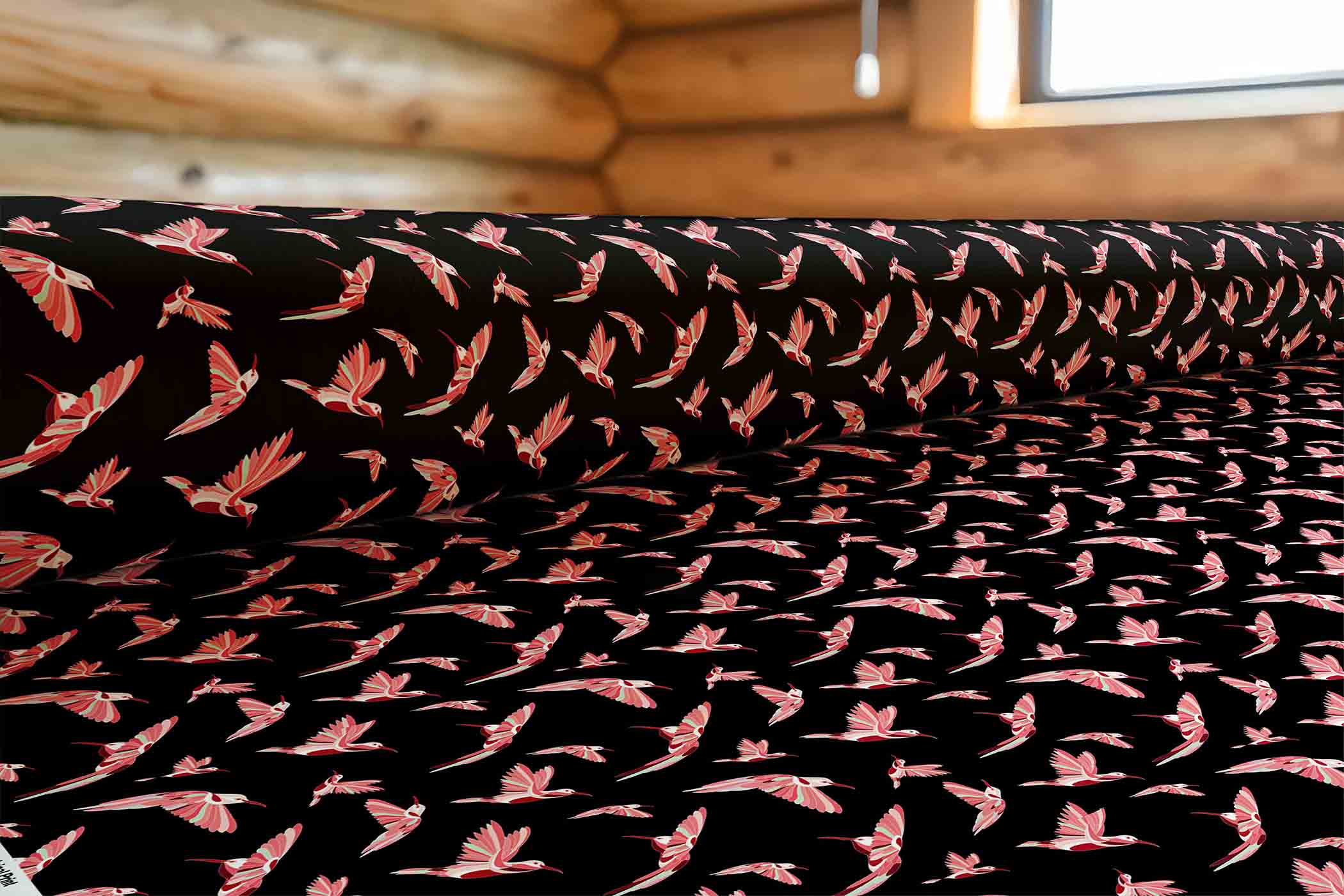 Strawberry Black 42 inch Cotton Poplin Pre Order