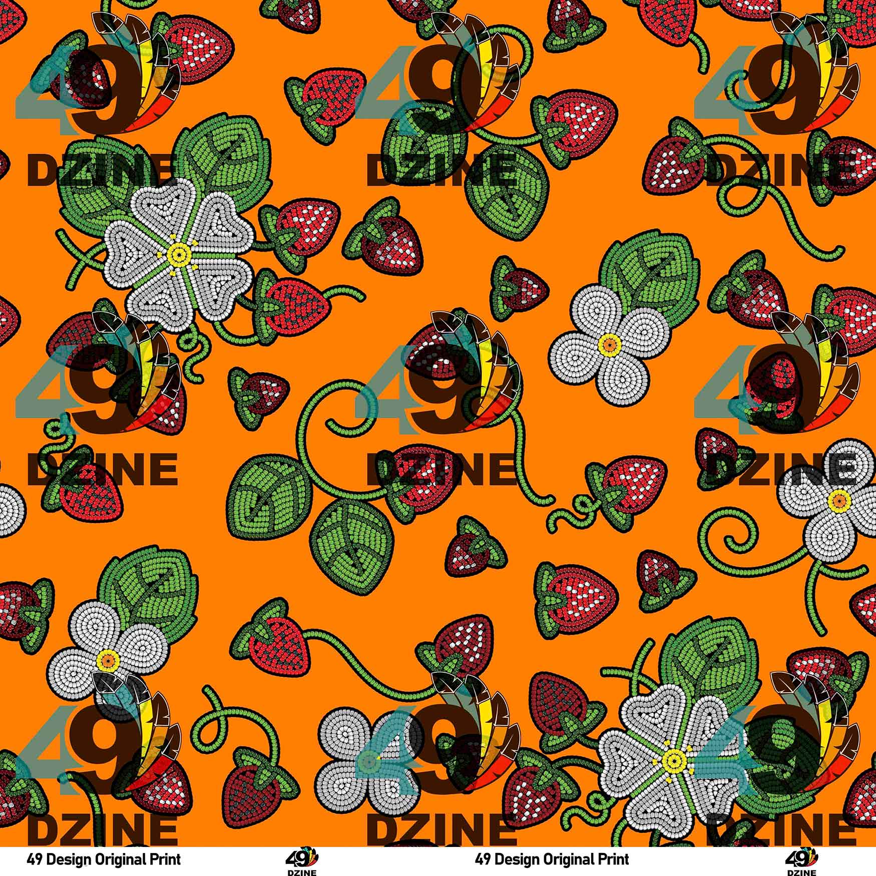 Strawberry Dreams Carrot 56 Inch Cotton Poplin Pre Order