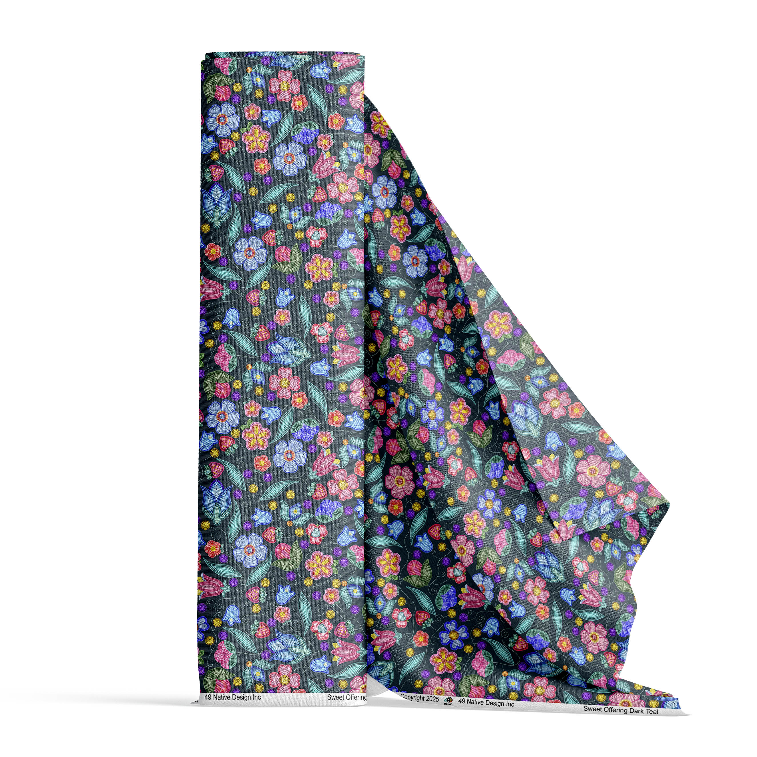 Sweet Offering Dark Teal 42 Inch Cotton Poplin Pre Order