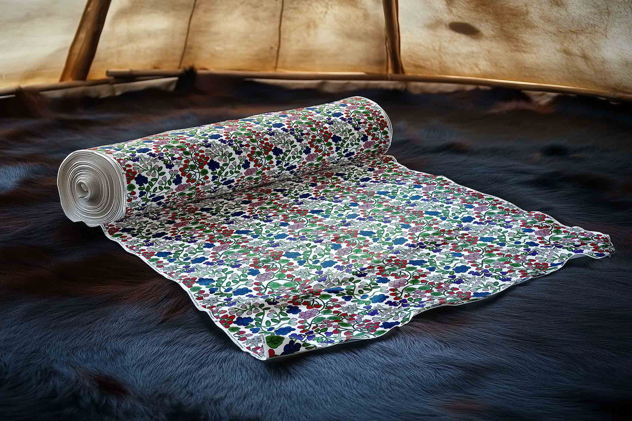 Takwakin Harvest White Satin Fabric By the Yard Pre Order