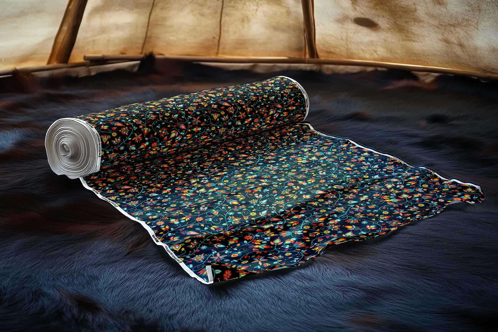 Thorny Path Black 42 Inch Cotton Poplin Pre Order