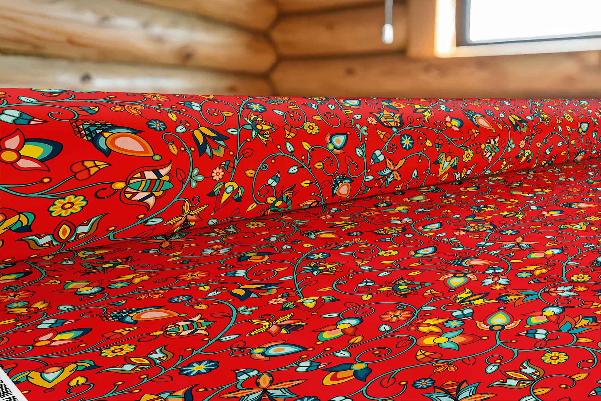 Thorny Path Red 42 Inch Cotton Poplin Pre Order