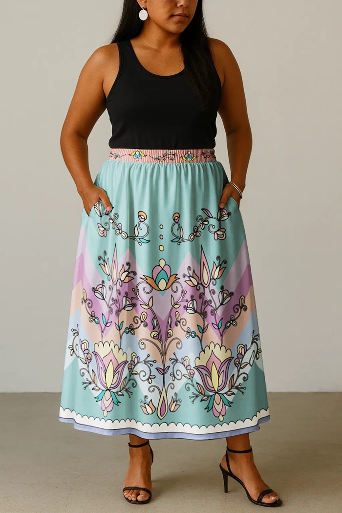 Thunder Mesa Petals Pastel Skirt
