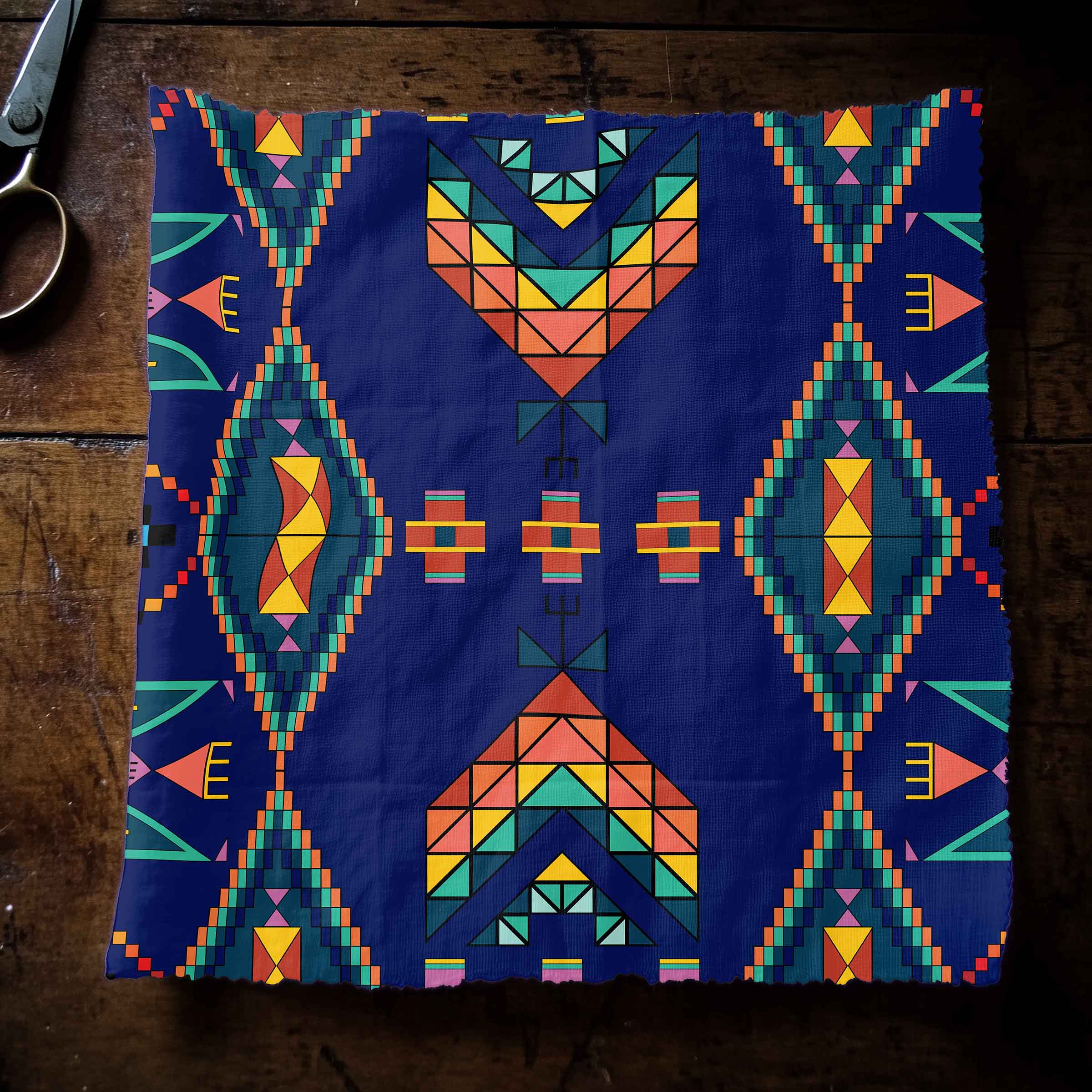 Travois Tipi Blue 42 Inch Cotton Poplin Pre Order