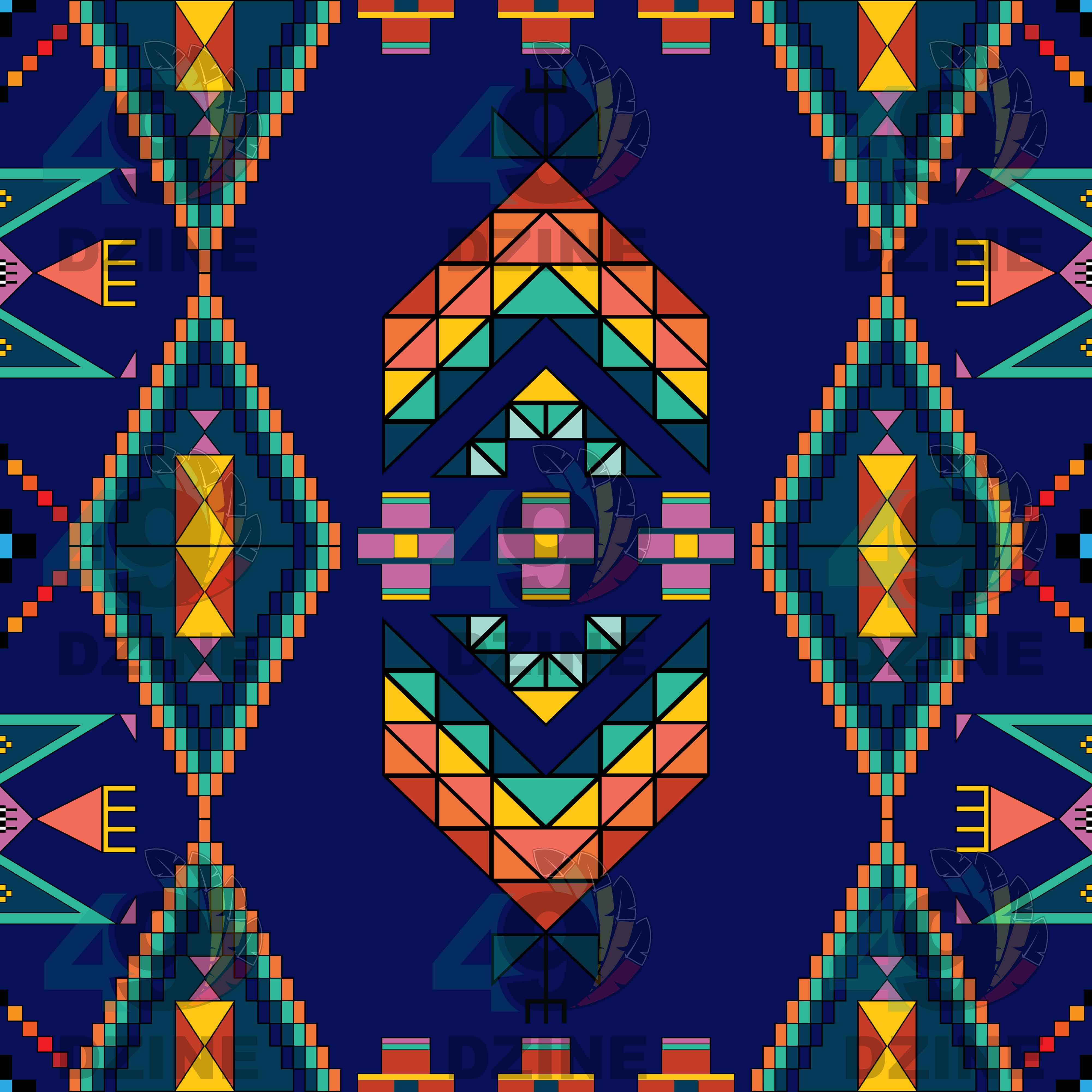 Travois Tipi Blue 42 Inch Cotton Poplin Pre Order