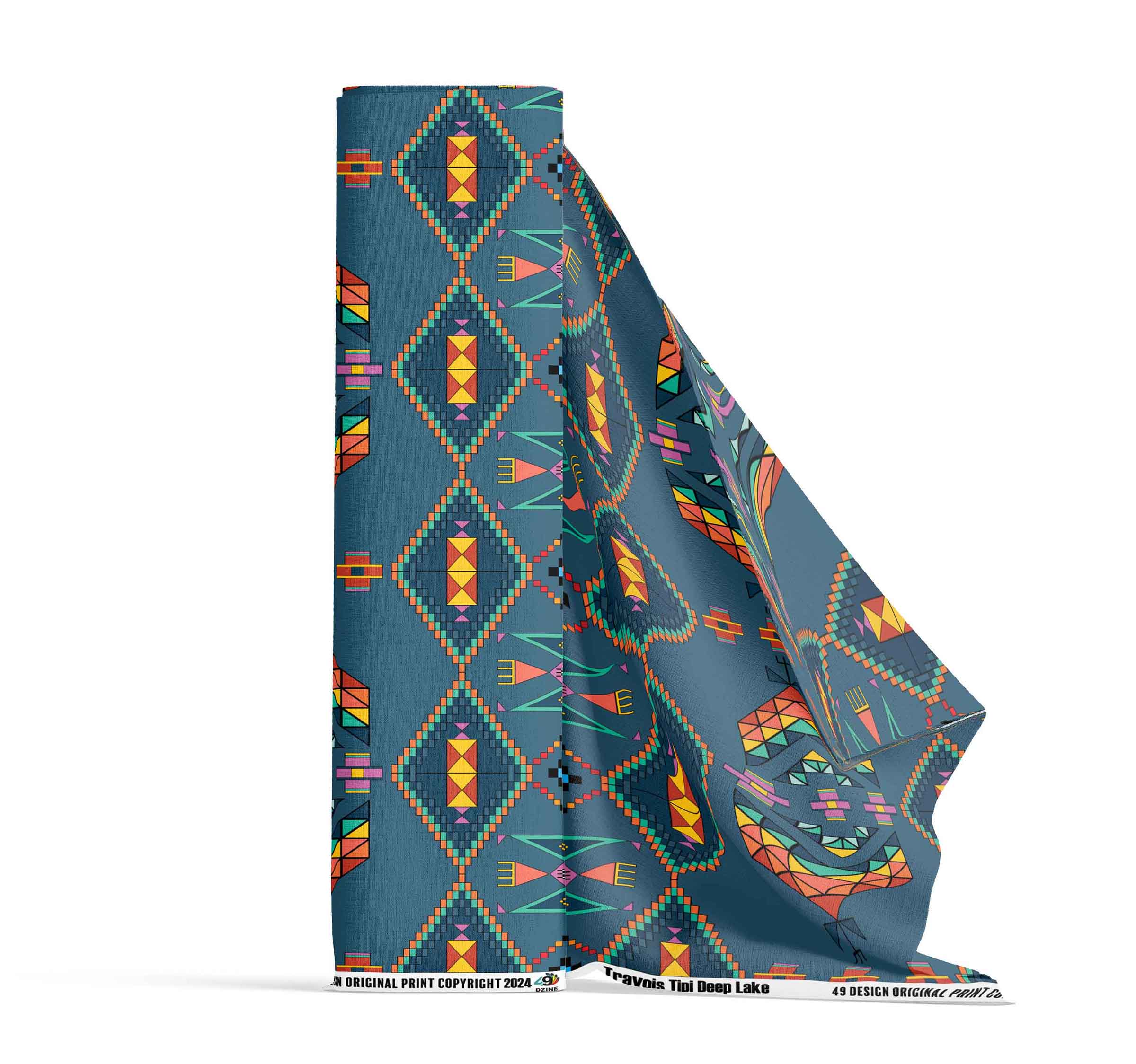 Travois Tipi Deep Lake 42 Inch Cotton Poplin Pre Order