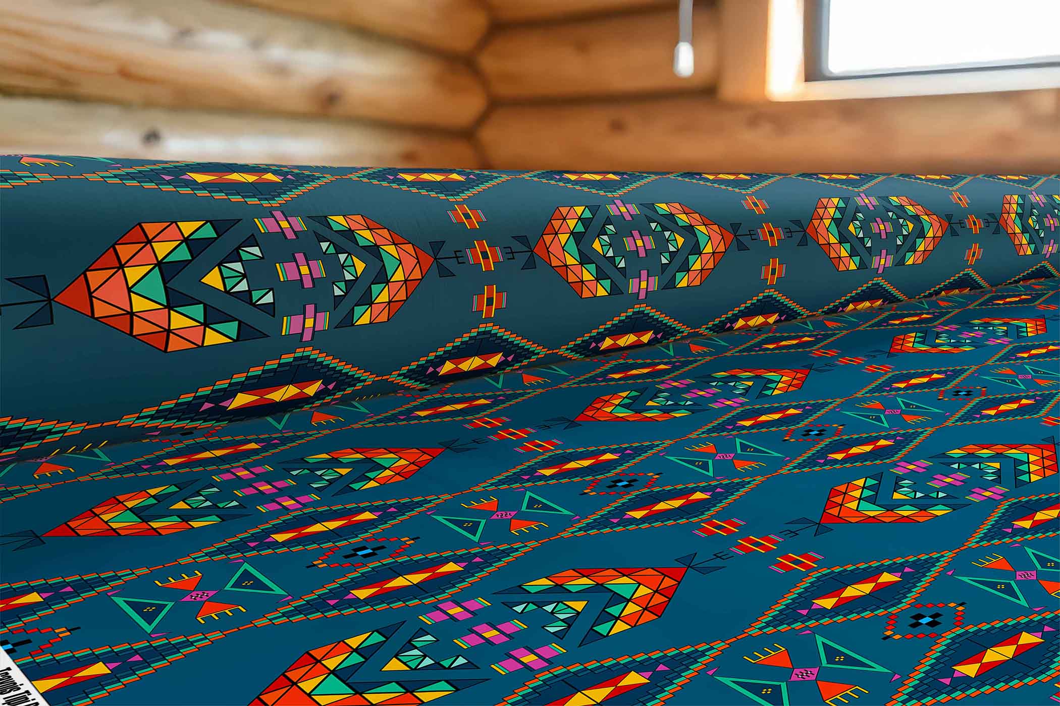 Travois Tipi Deep Lake 42 Inch Cotton Poplin Pre Order