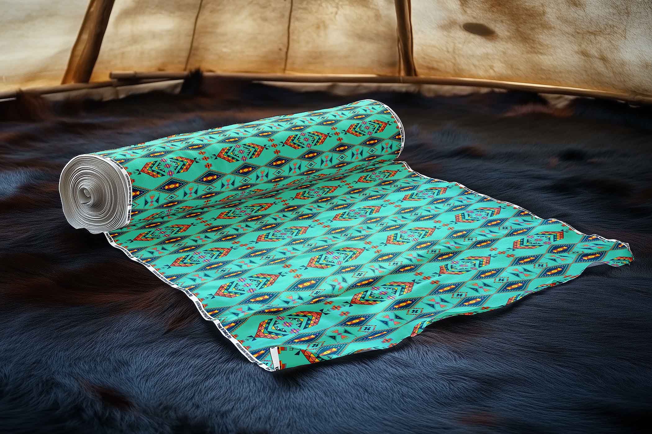 Travois Tipi Smokey Sky 42 Inch Cotton Poplin Pre Order