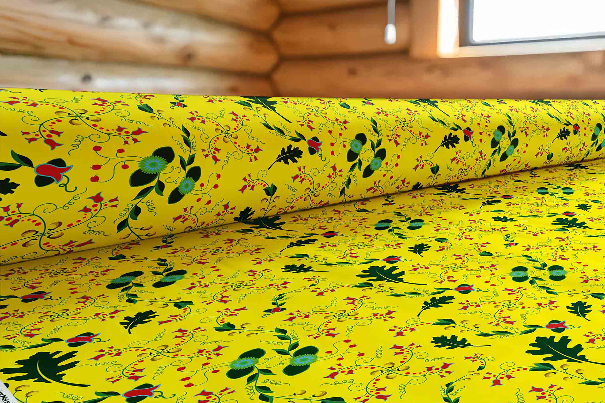 Vine Life Lemon 42 inch Cotton Poplin Pre Order