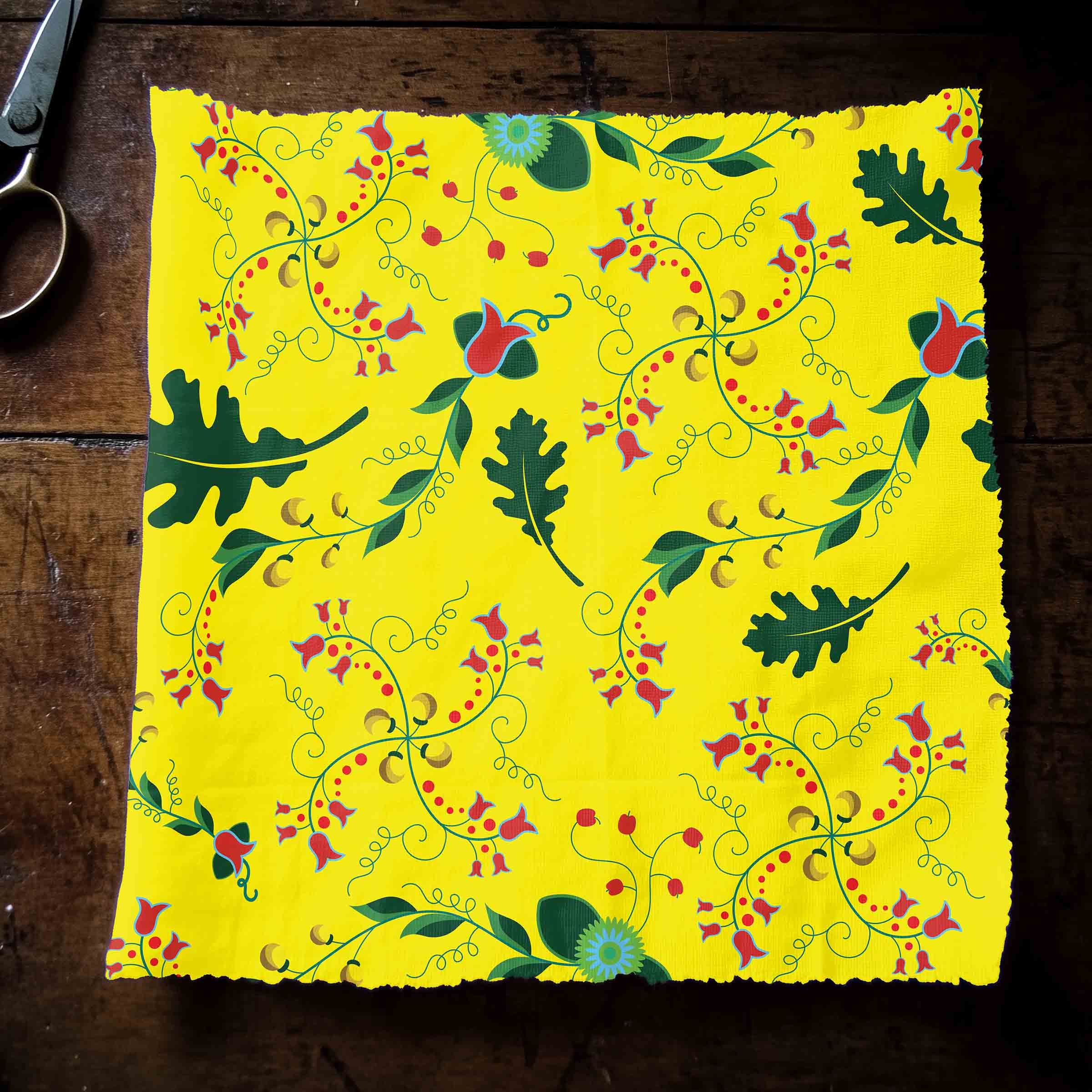 Vine Life Lemon 42 inch Cotton Poplin Pre Order