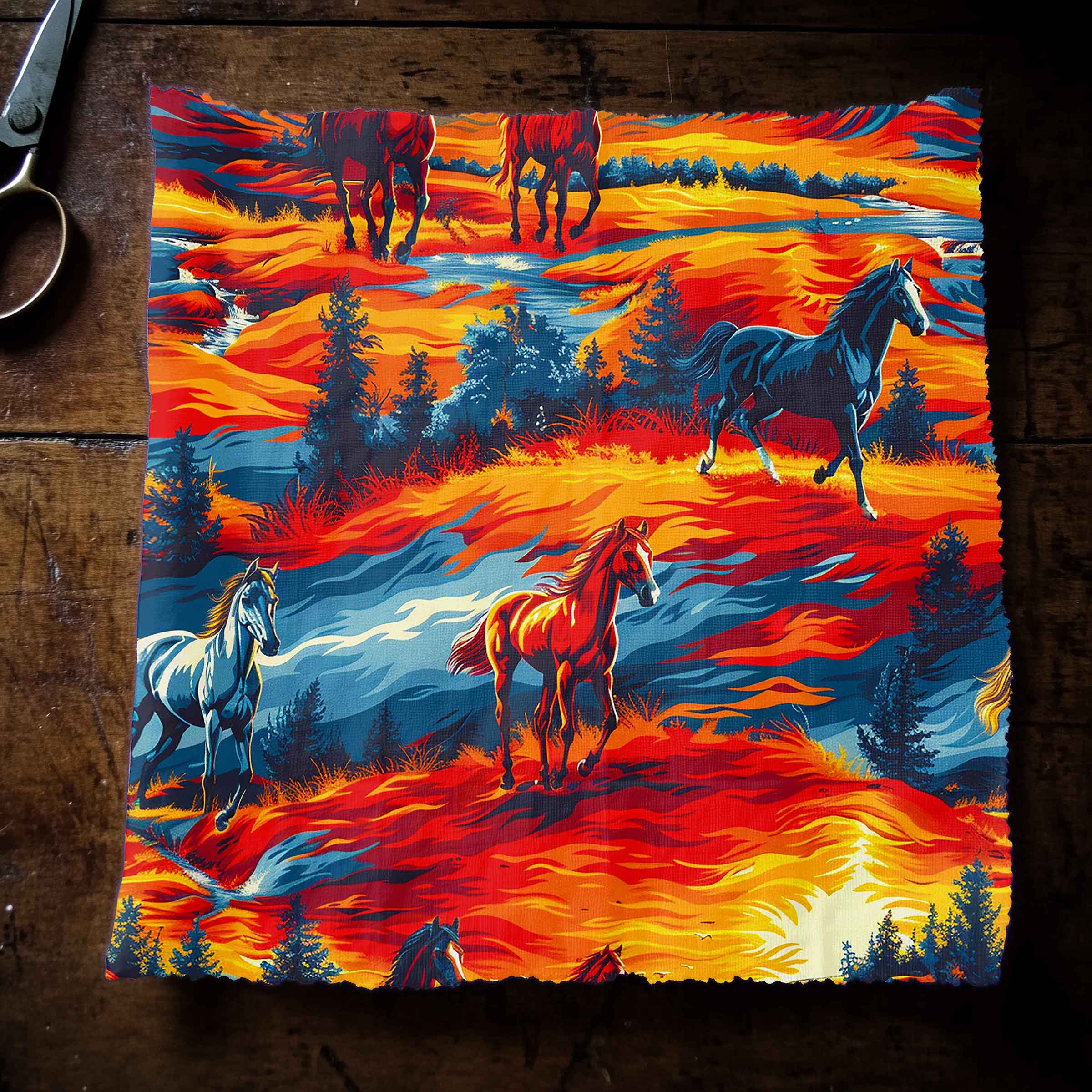 Wild Horses 42 Inch Cotton Poplin Pre Order