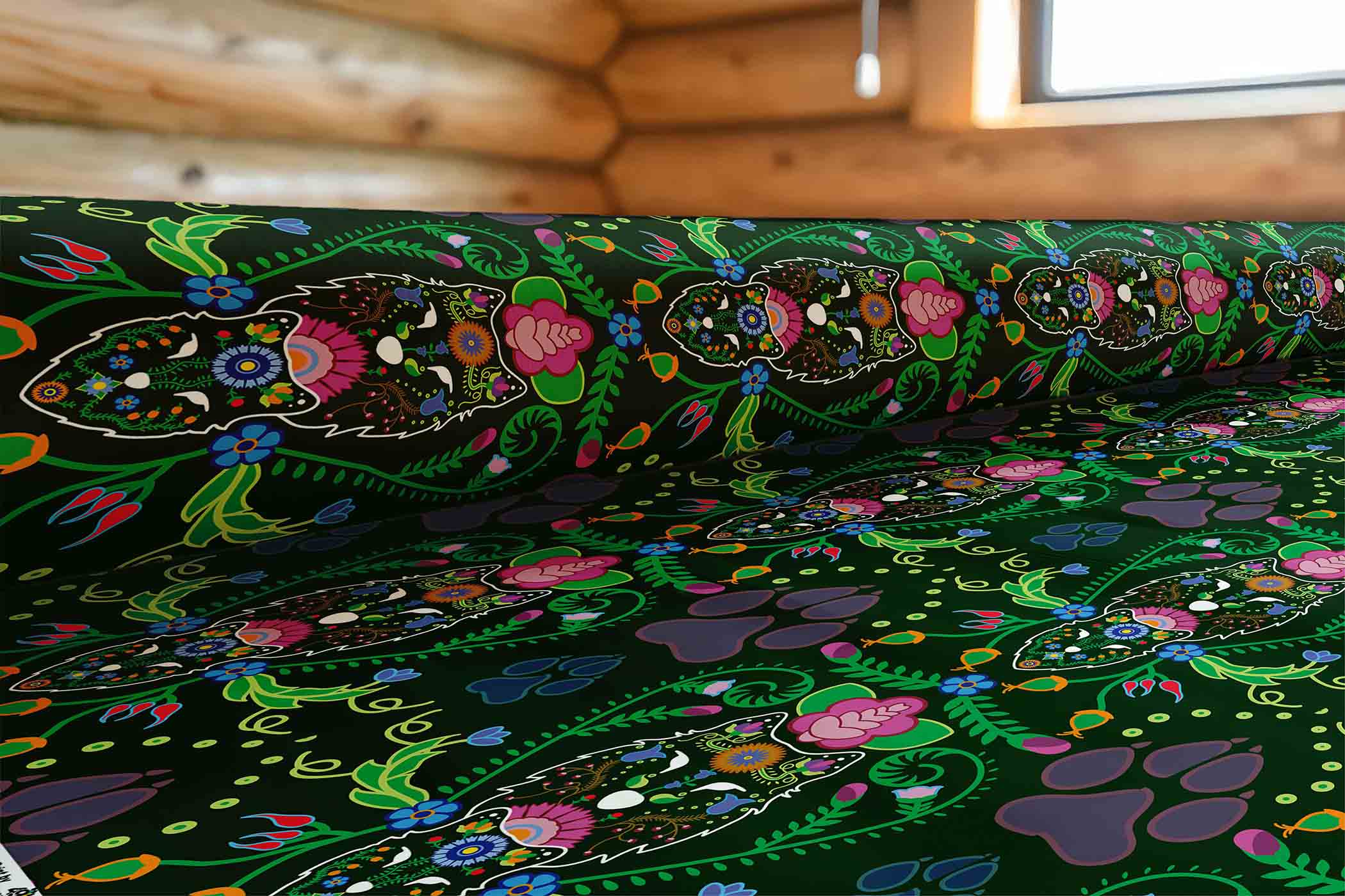 Wolf Kin Forest 42 inch Cotton Poplin Pre Order
