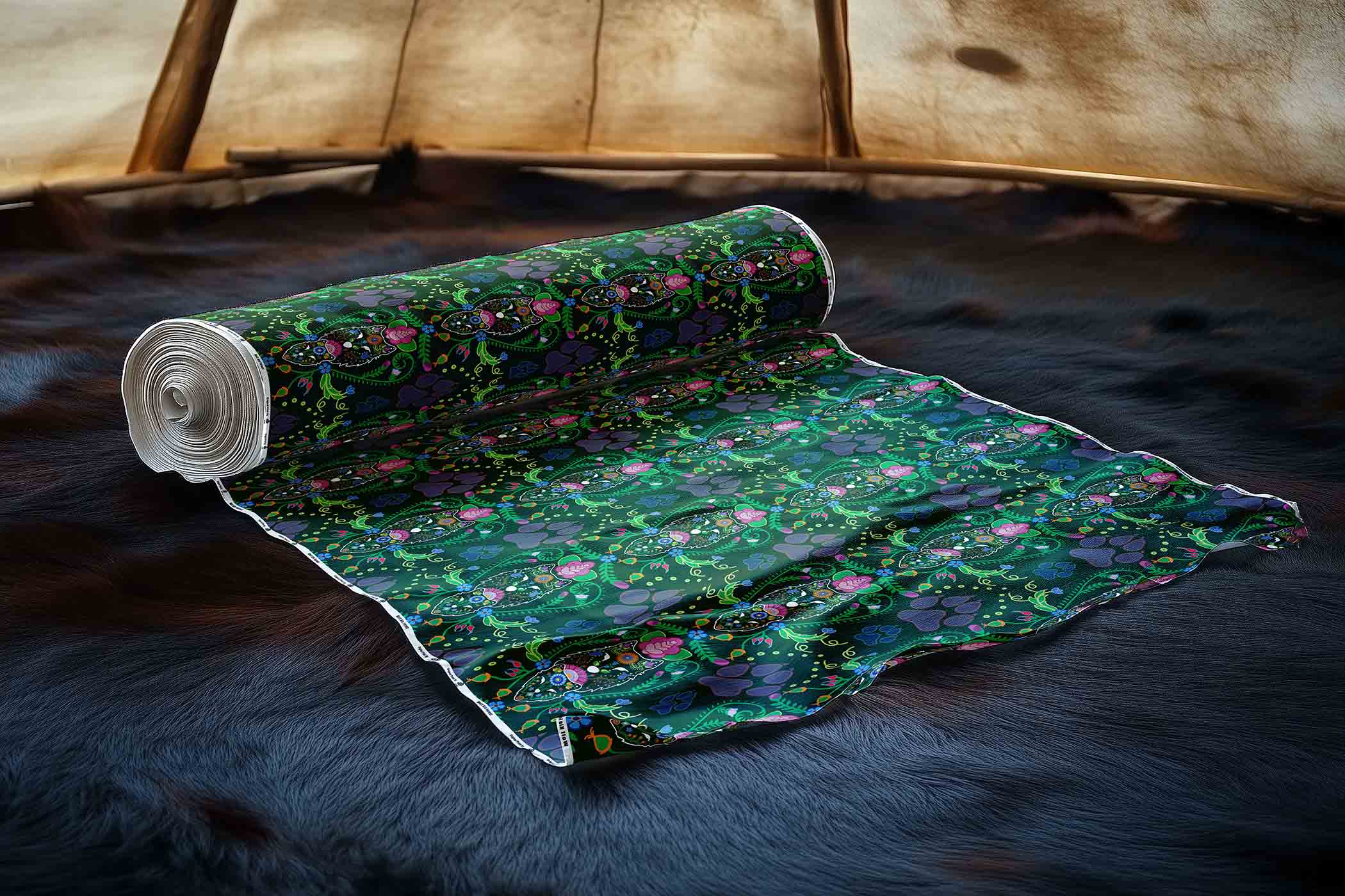 Wolf Kin Forest 42 inch Cotton Poplin Pre Order