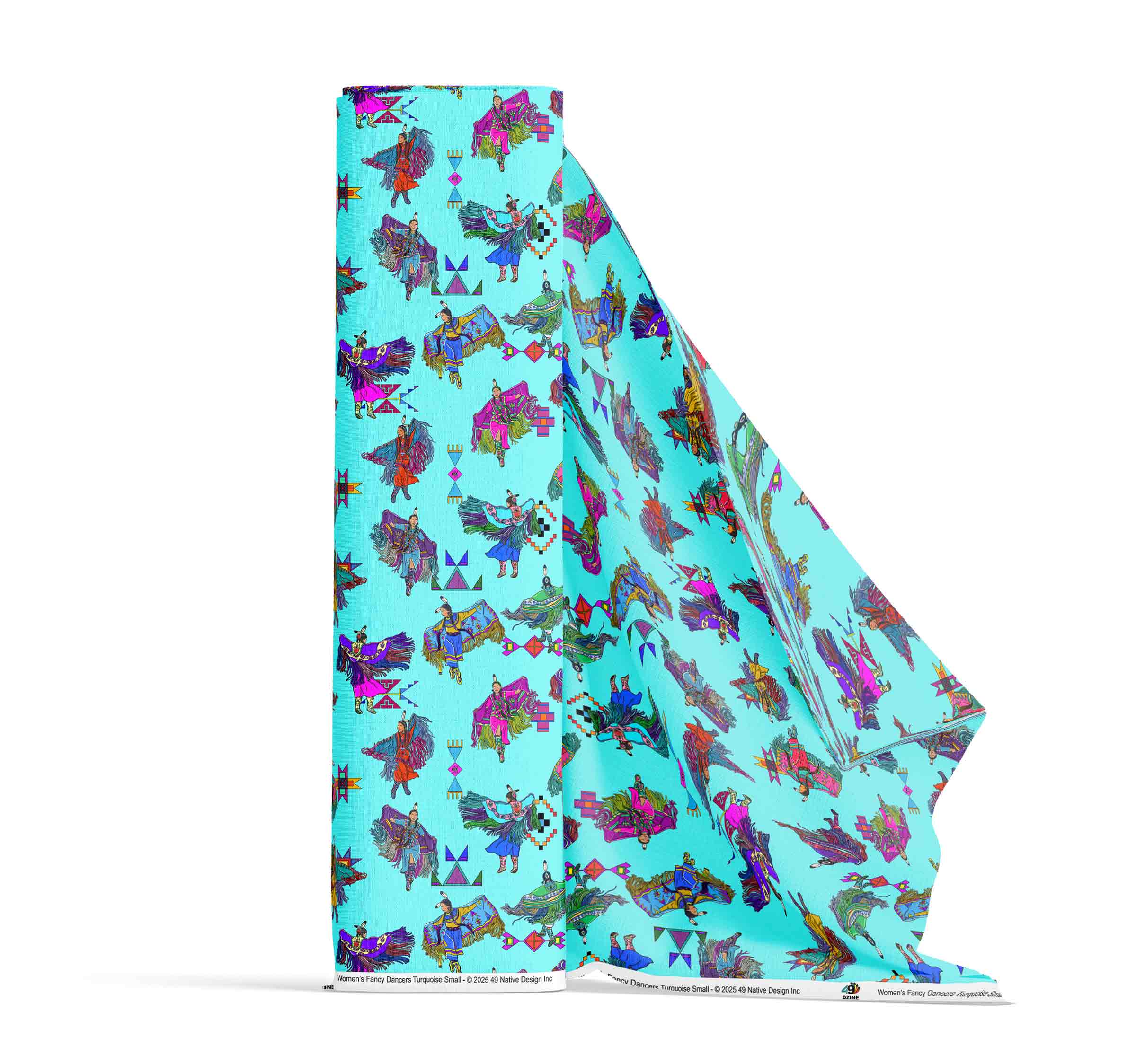 Women's Fancy Dancers Turquoise Small 42 Inch Cotton Poplin Pre Order