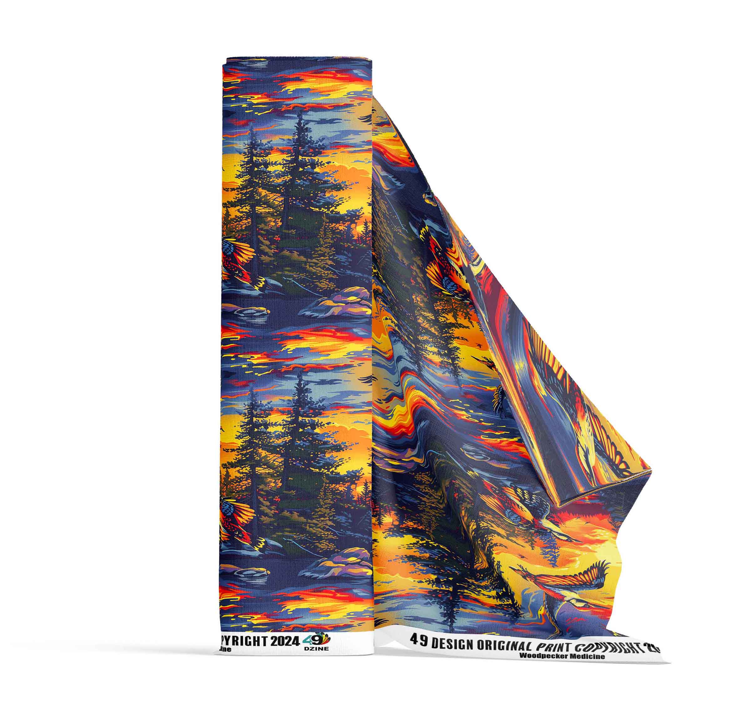 Woodpecker Medicine 42 Inch Cotton Poplin Pre Order