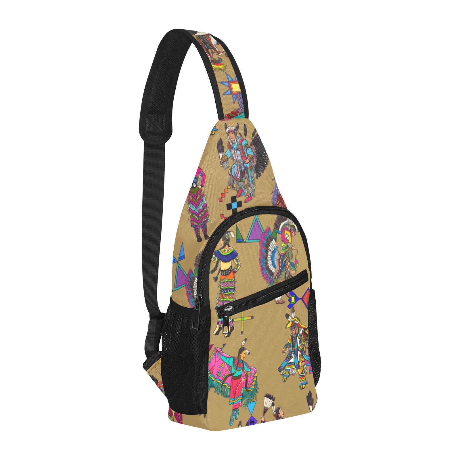 Grand Entry Dancers Earth Chest Bag