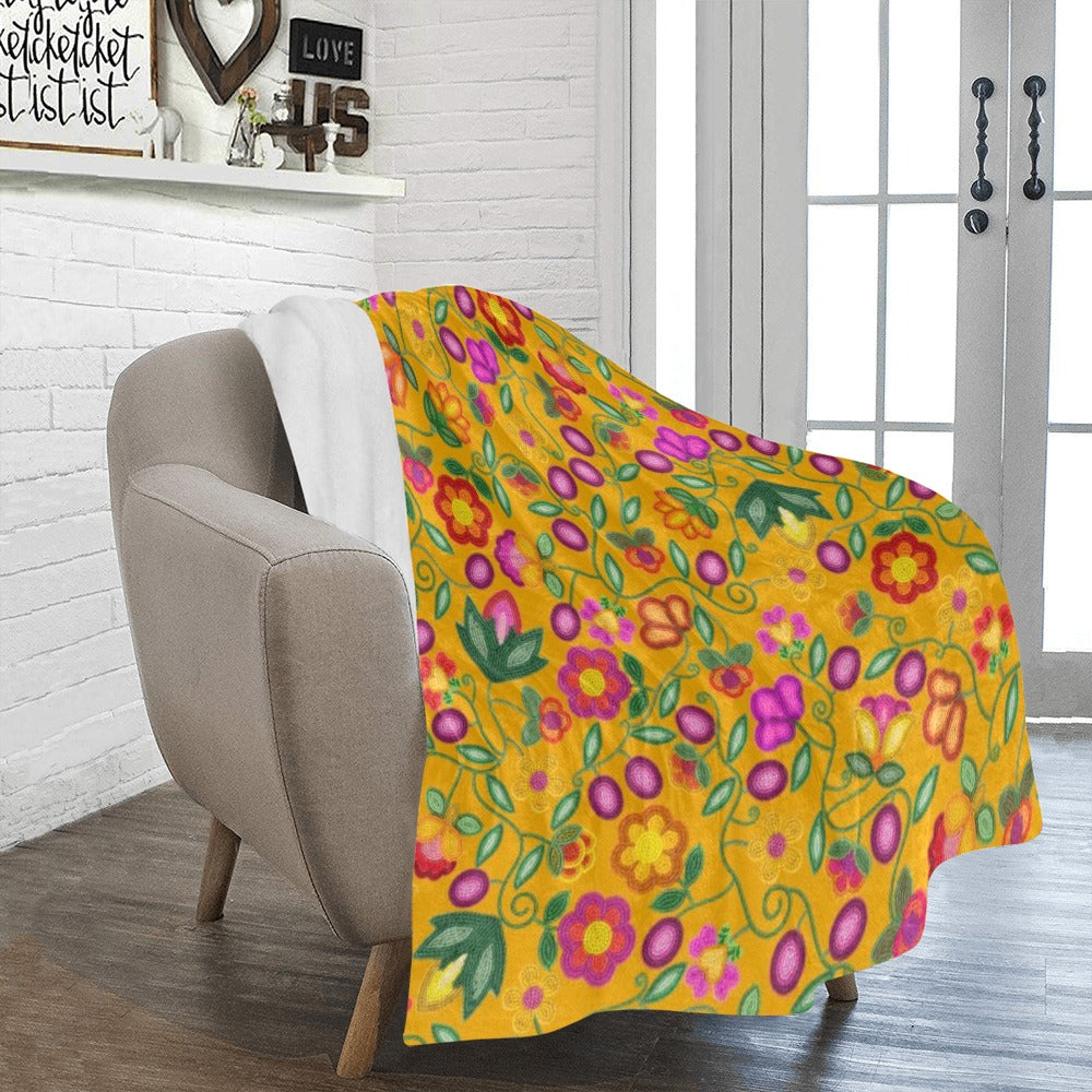 Boreal Bounty Yellow Ultra-Soft Micro Fleece Blanket 50"x60"