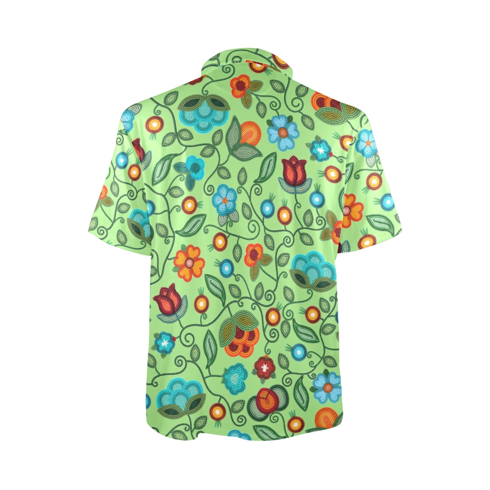 Prairie Fire Petals Sage Polo Shirt
