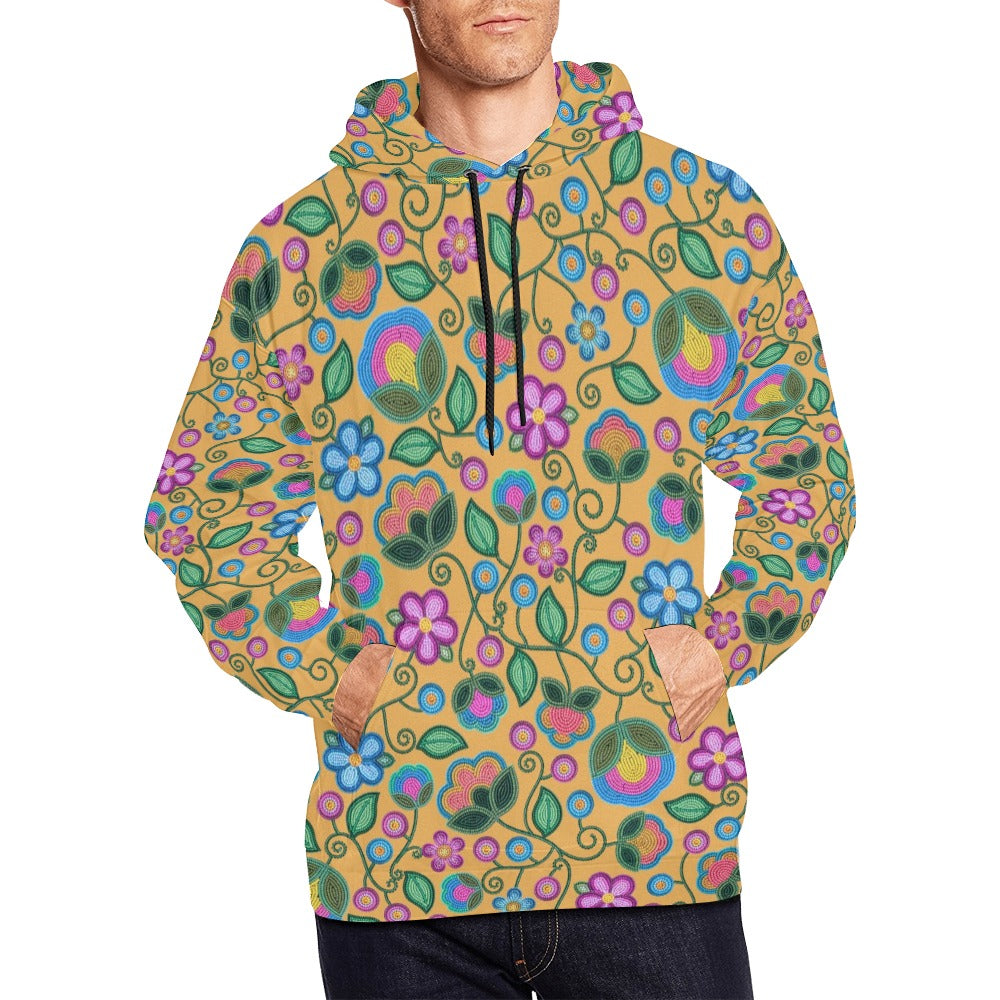 Turquoise Sunbeam Yellow Hoodie for Men (USA Size)