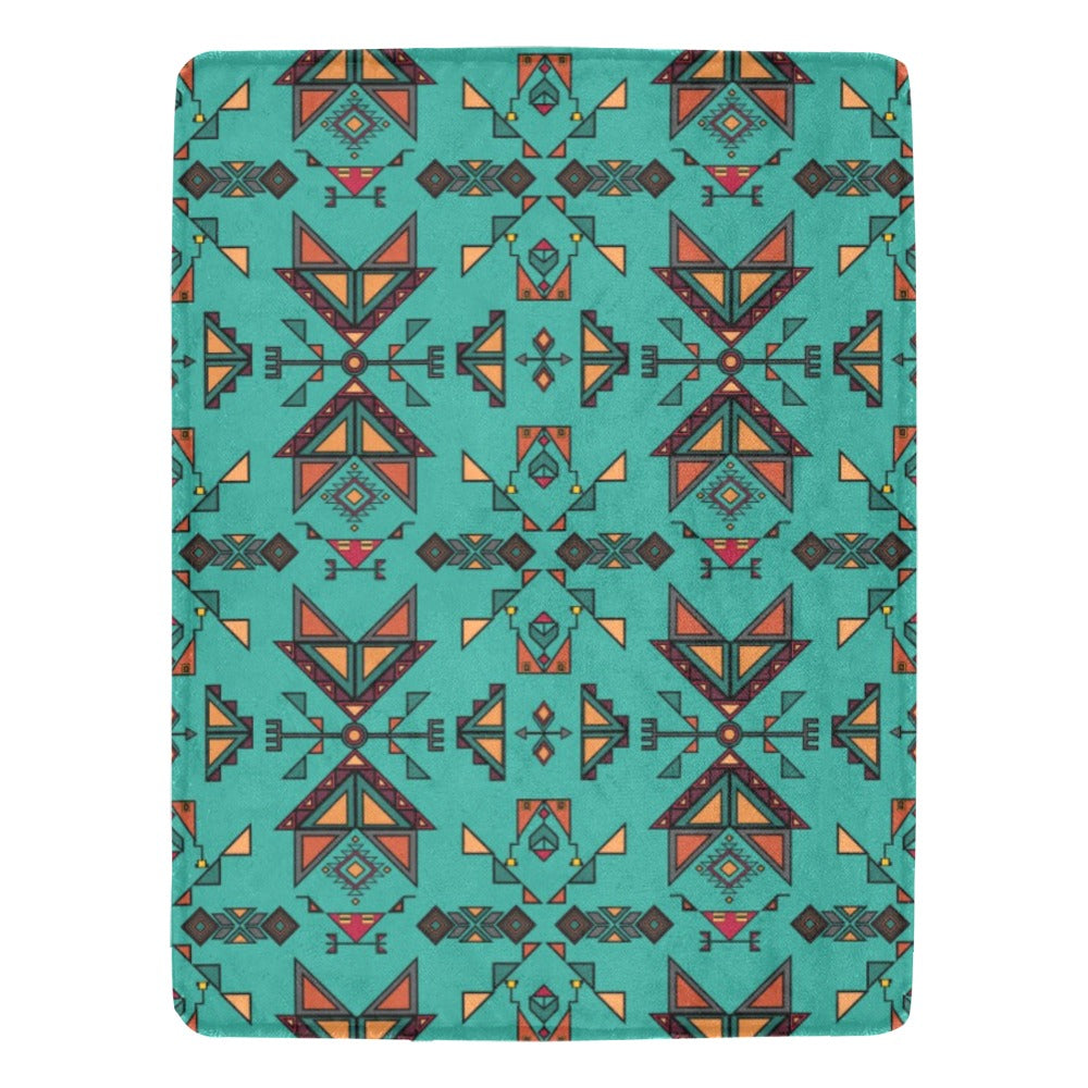 Arrow dawn Turquoise Ultra-Soft Micro Fleece Blanket 60"x80"